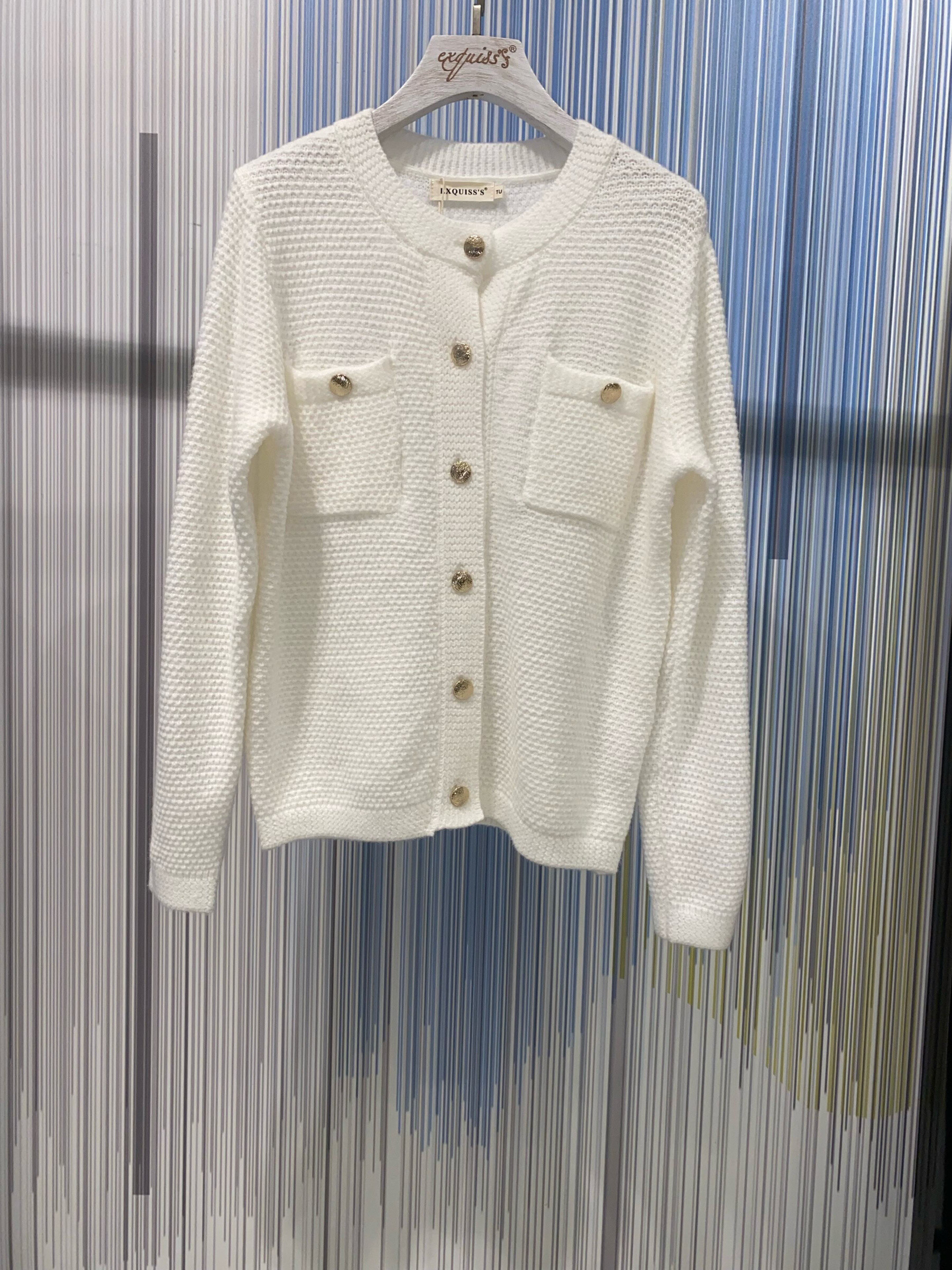 Grossiste Exquiss's - Cardigan Uni avec Poches