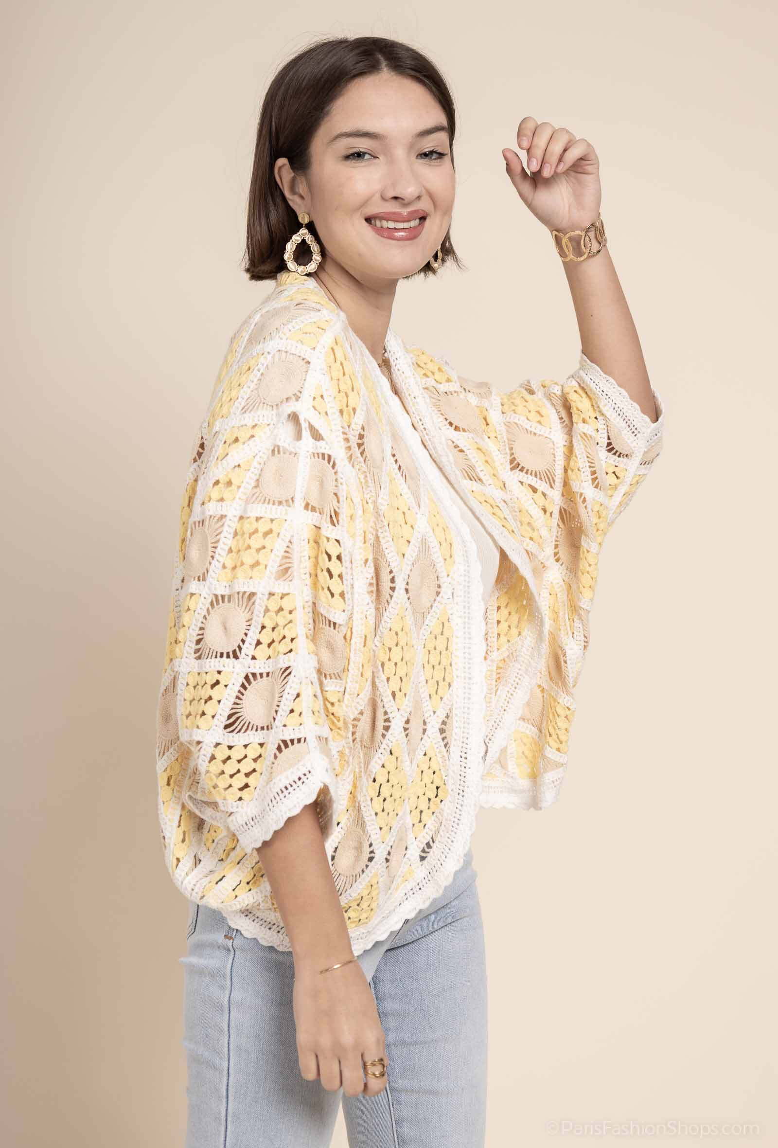 Mayorista Exquiss's - Chaleco de crochet colorido