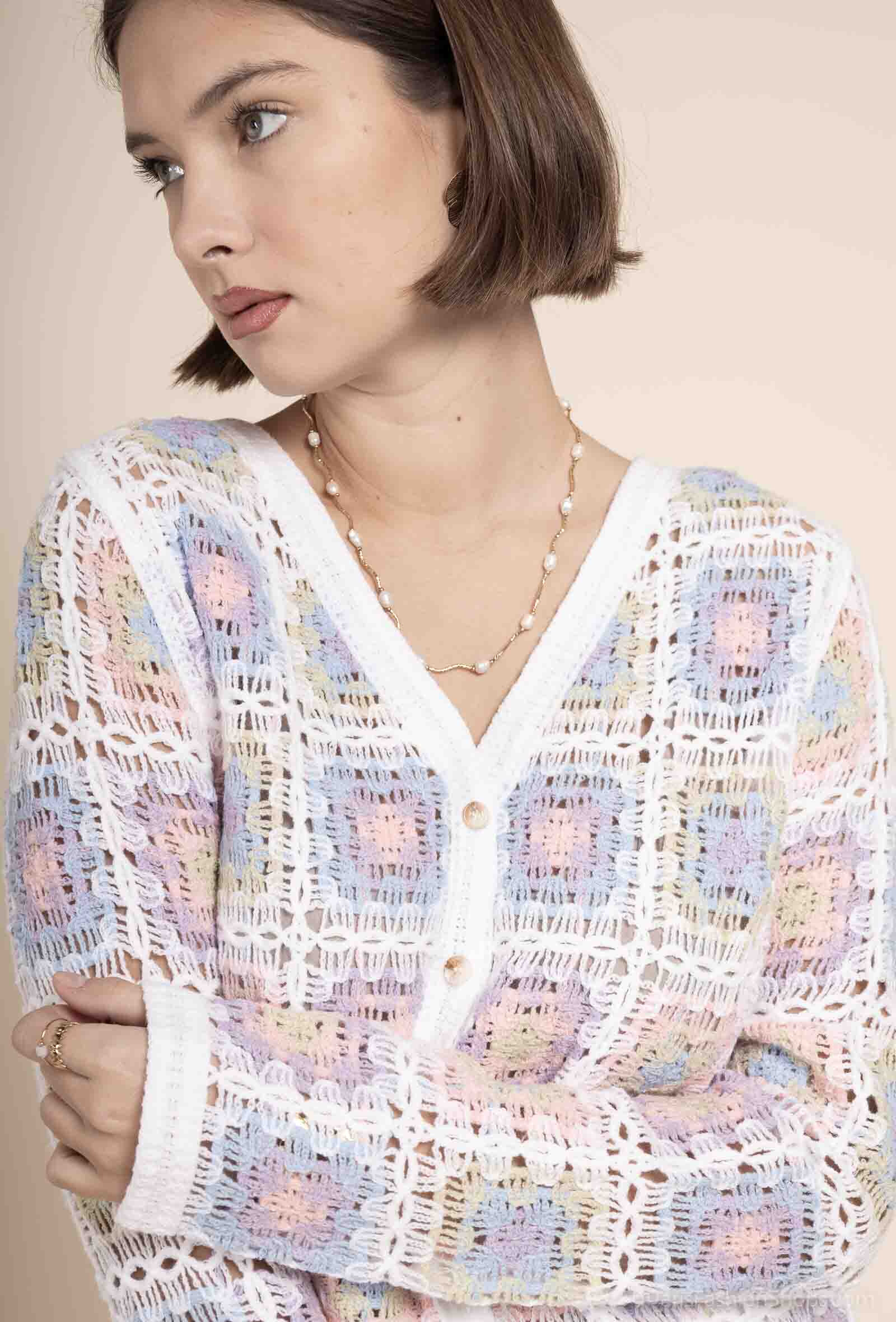 Grossista Exquiss's - Cardigan all'uncinetto elegante