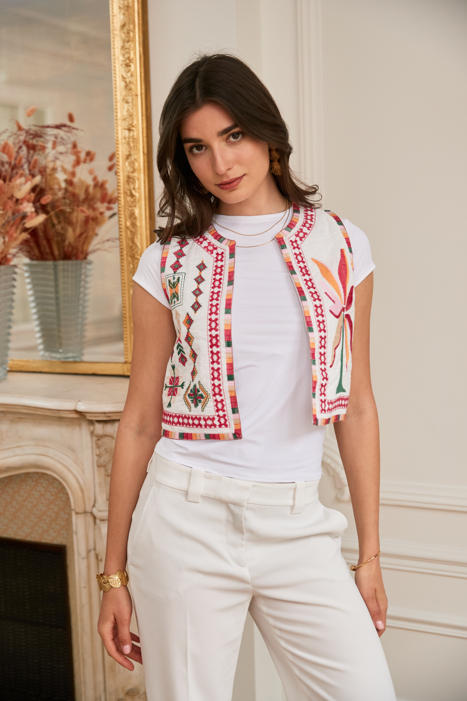 Wholesaler Exquiss's - Embroidered poetic vest