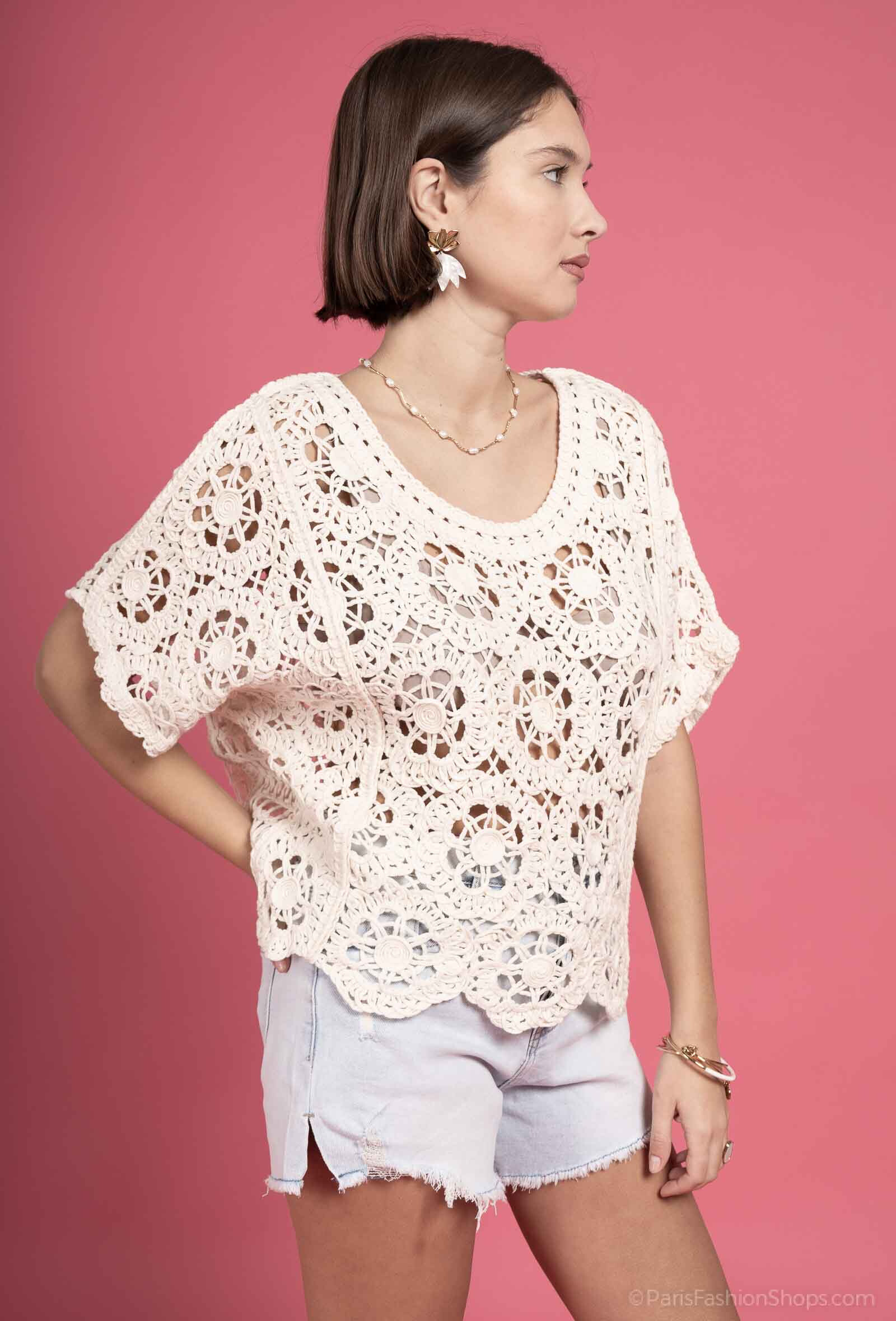 Wholesaler Exquiss's - Wide sleeve hook top