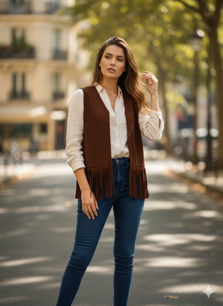 Wholesaler Exquiss's - Chic Fringe Vest