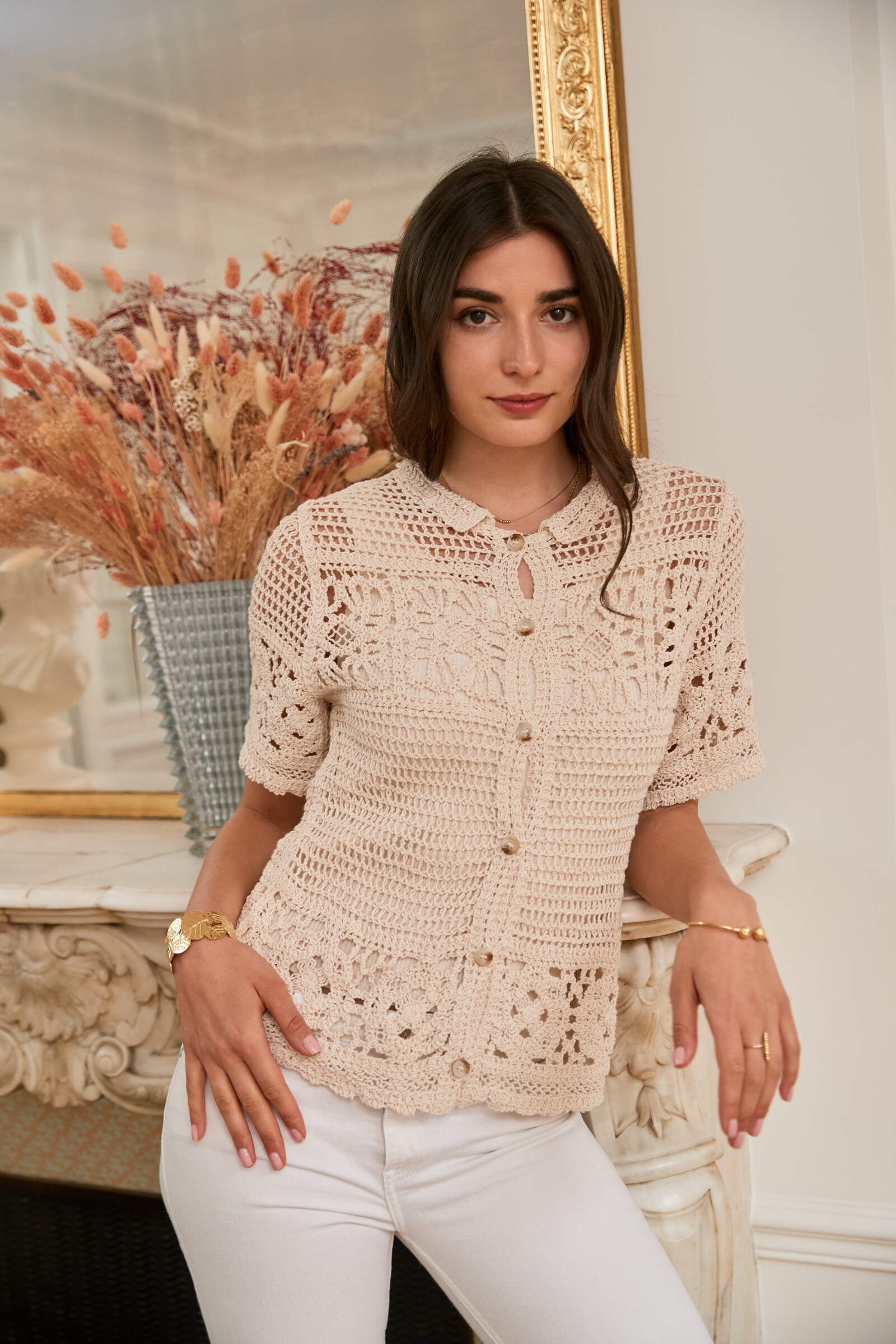 Grossiste Exquiss's - Cardigan en Crochet Chic