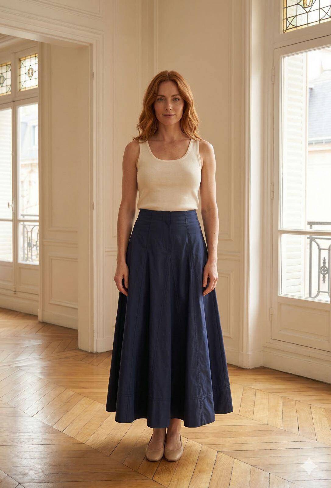 Mayorista Exquiss's - Falda midi plisada elegante