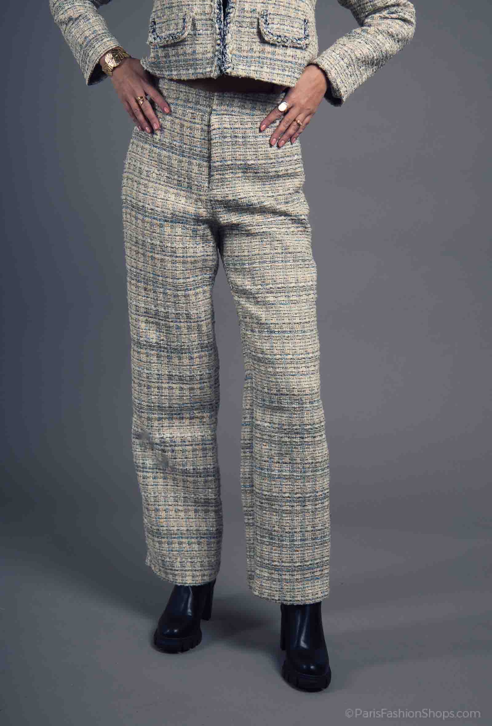 Grossiste Exquiss's - Pantalon Élégant à Carreaux
