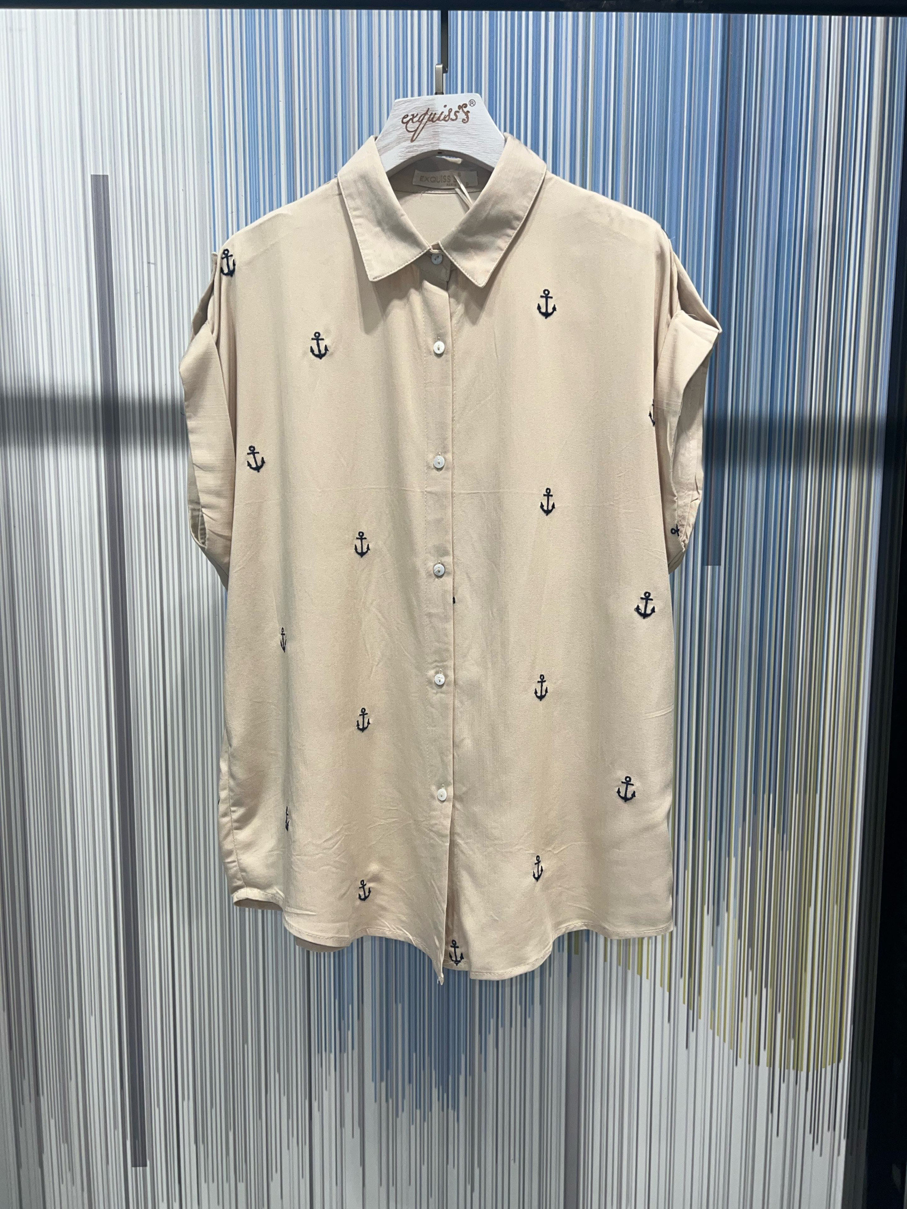 Grossiste Exquiss's - Chemise Écrue à Imprimé