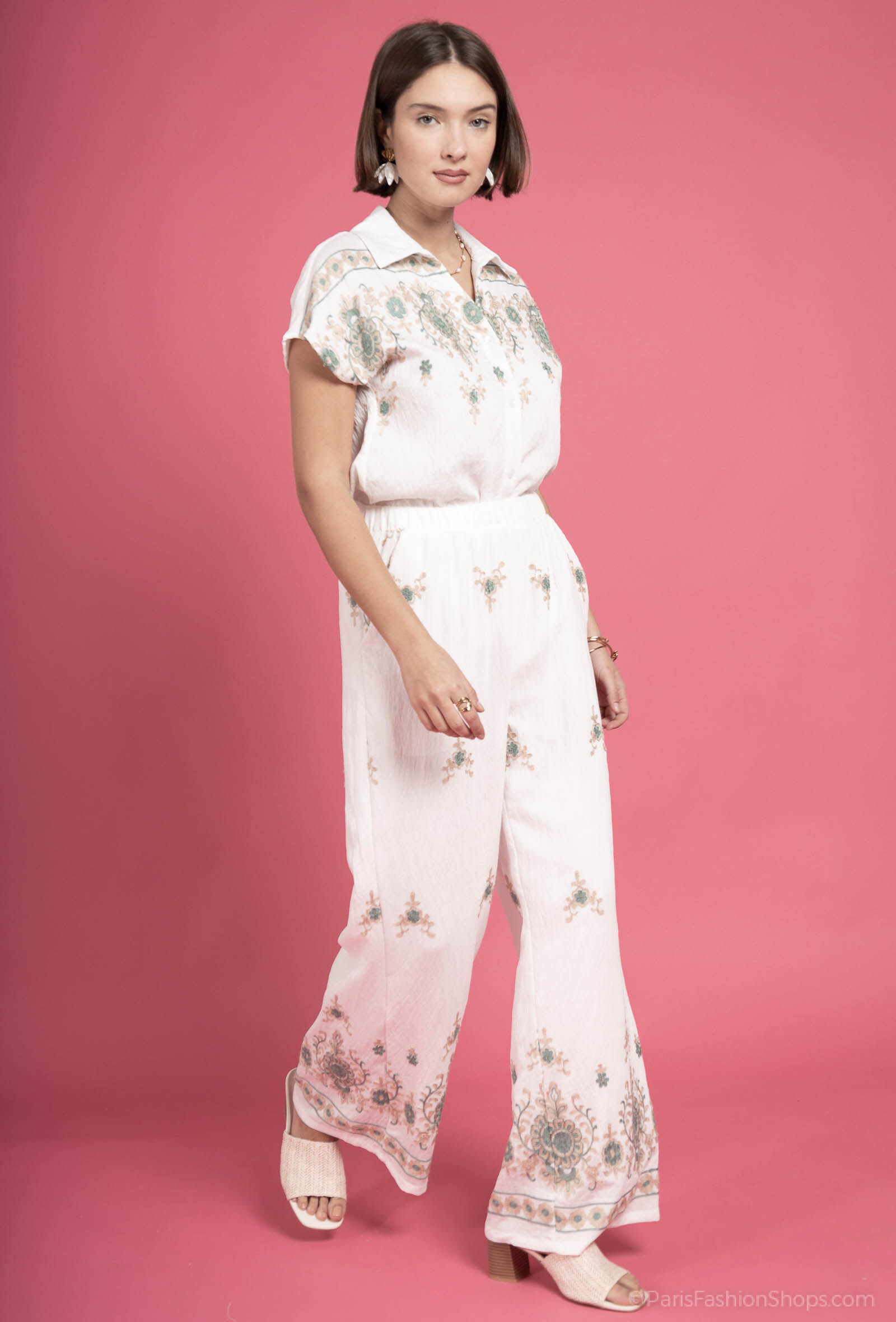 Wholesaler Exquiss's - Embroidered a-line skirt