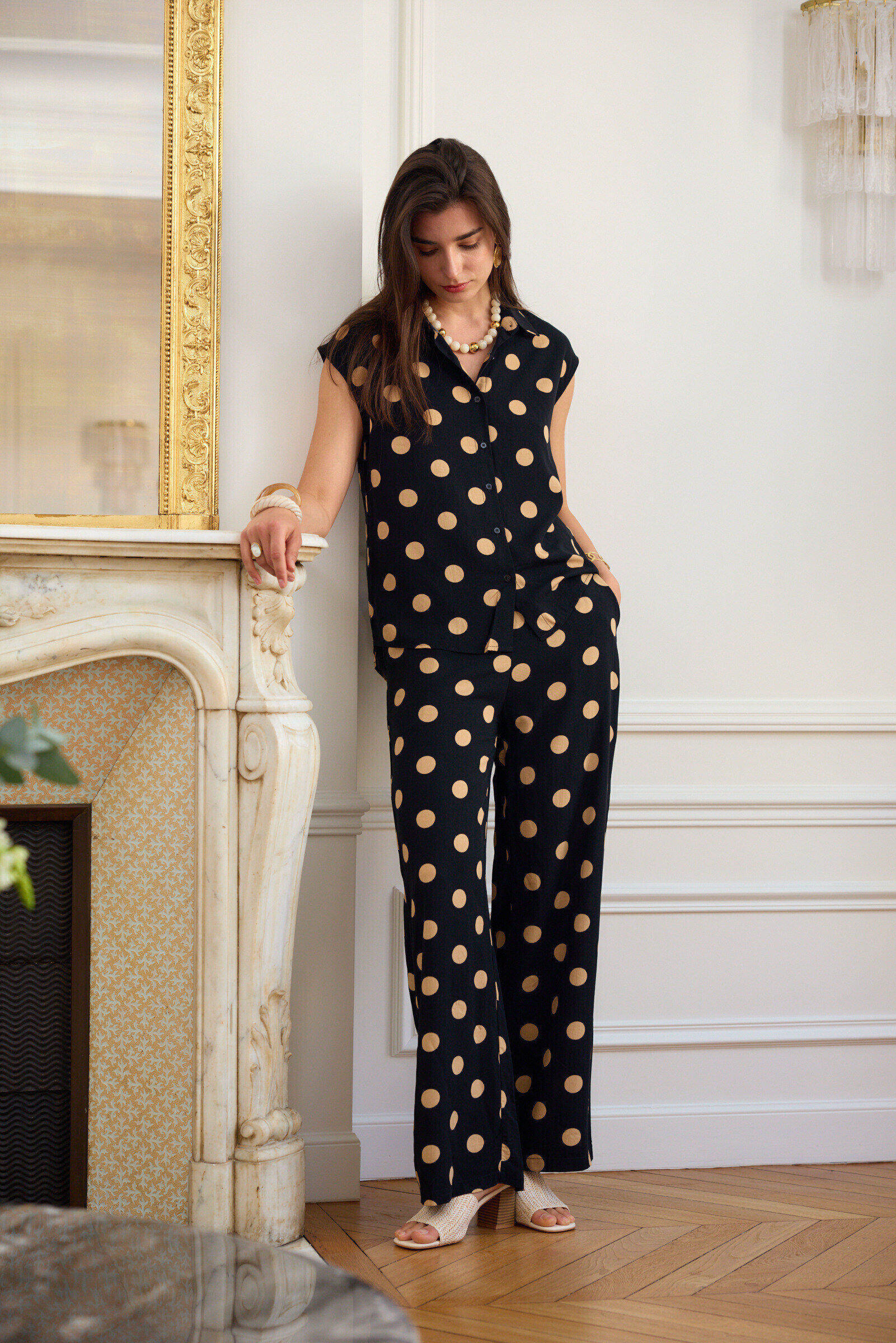 Wholesaler Exquiss's - Wide dots pants
