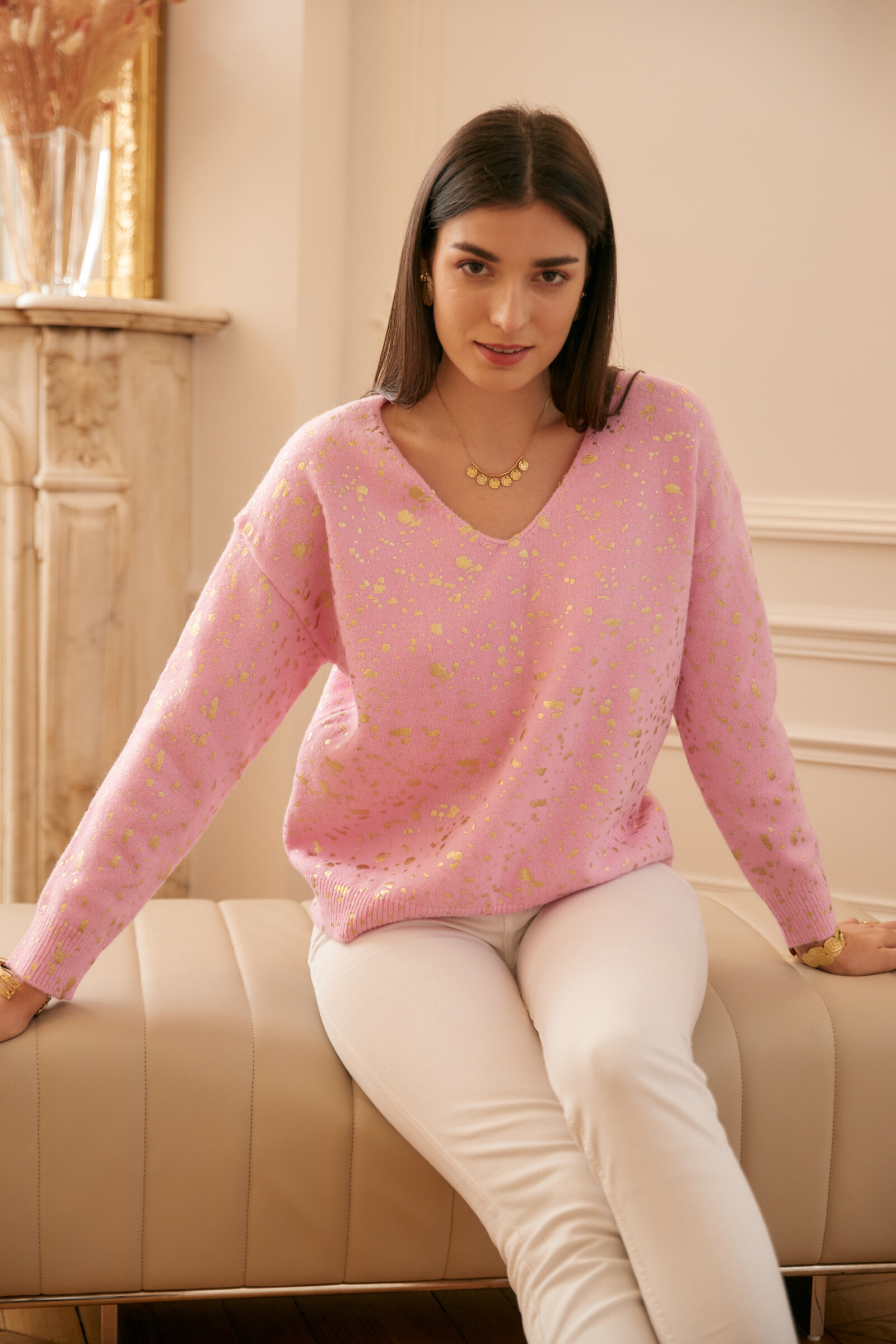 Grossiste Exquiss's - Pull confortable chic