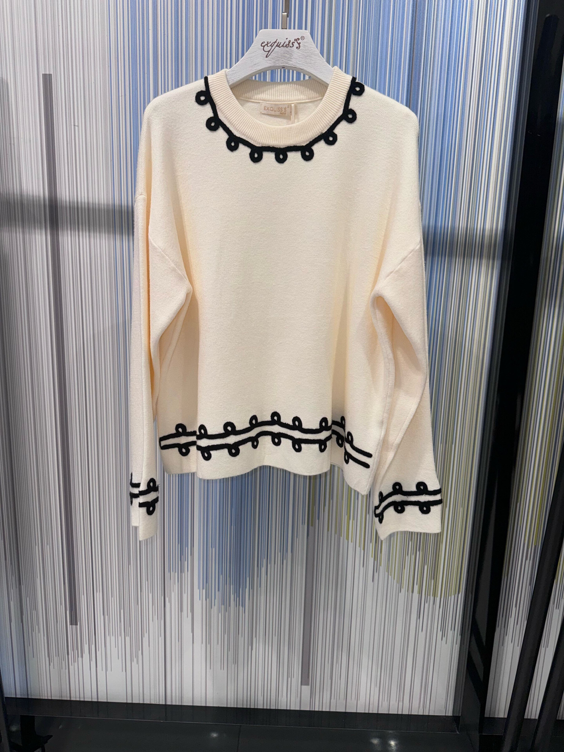 Wholesaler Exquiss's - Elegant sweater with details