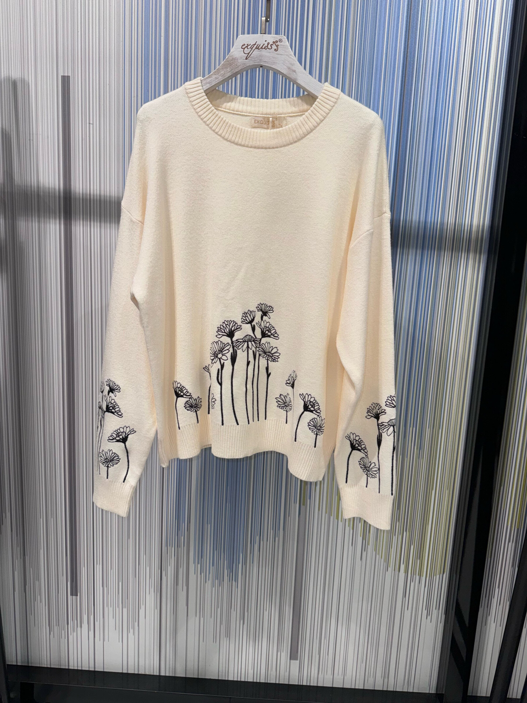 Grossiste Exquiss's - Pull Brodé Femme