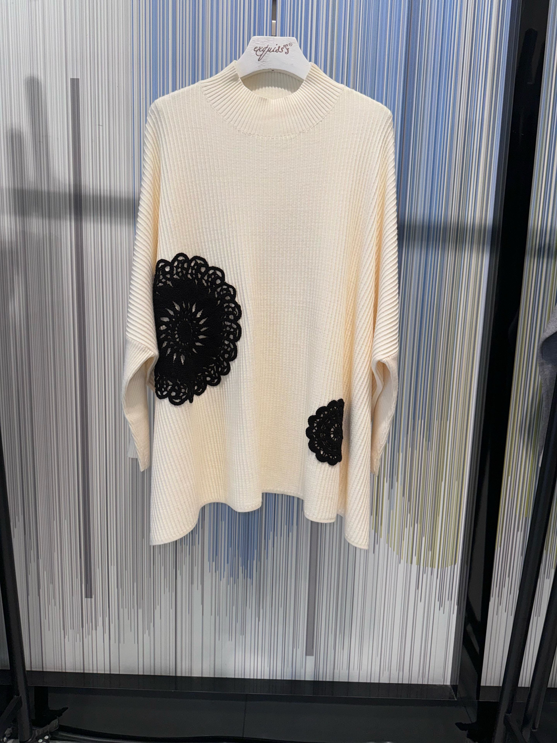 Grossiste Exquiss's - Pull à motifs floraux