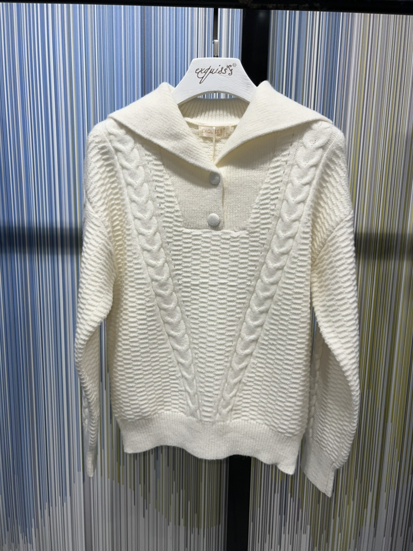 Grossiste Exquiss's - Pull Tricot à Col