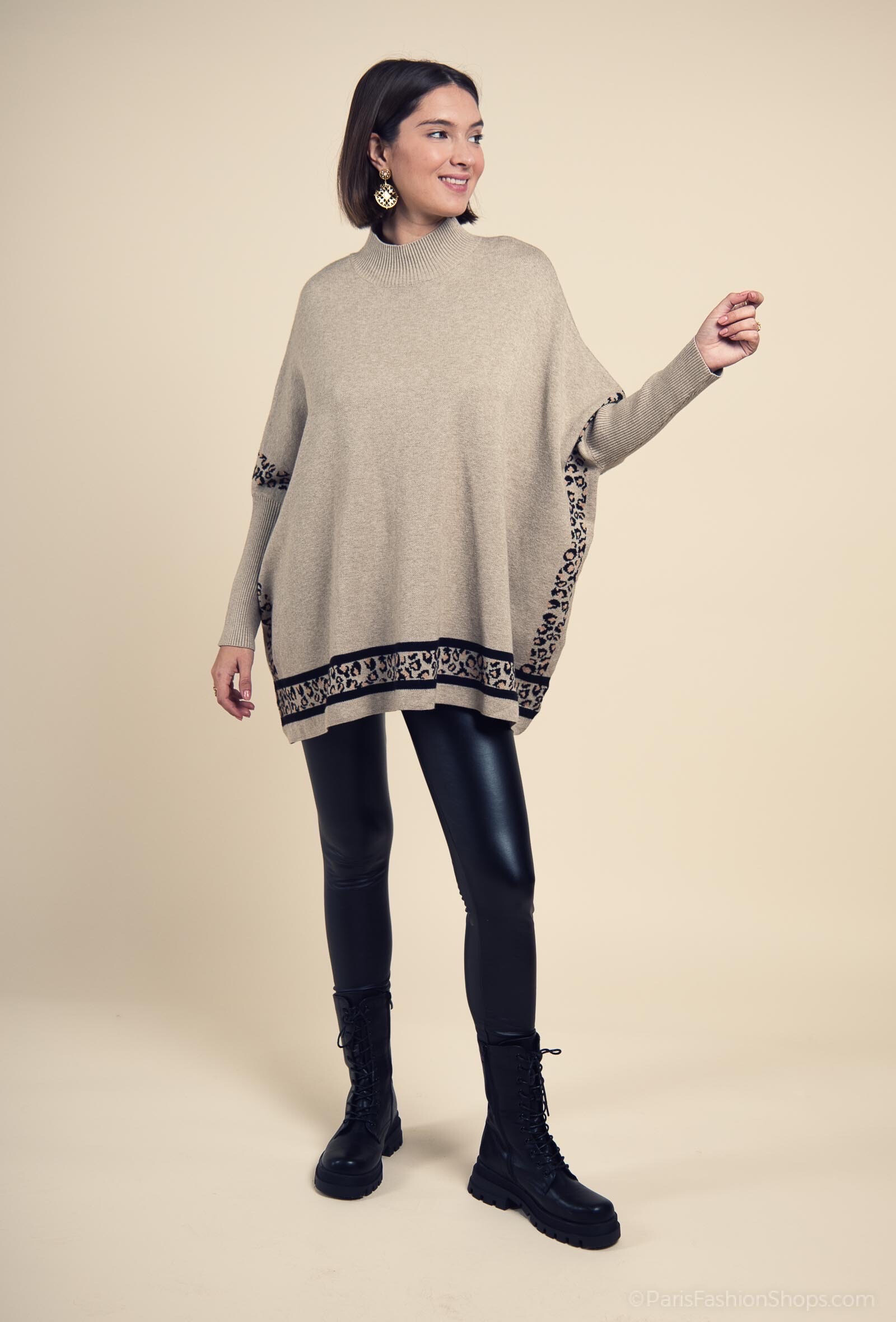 Wholesaler Exquiss's - Chic Oversized Poncho
