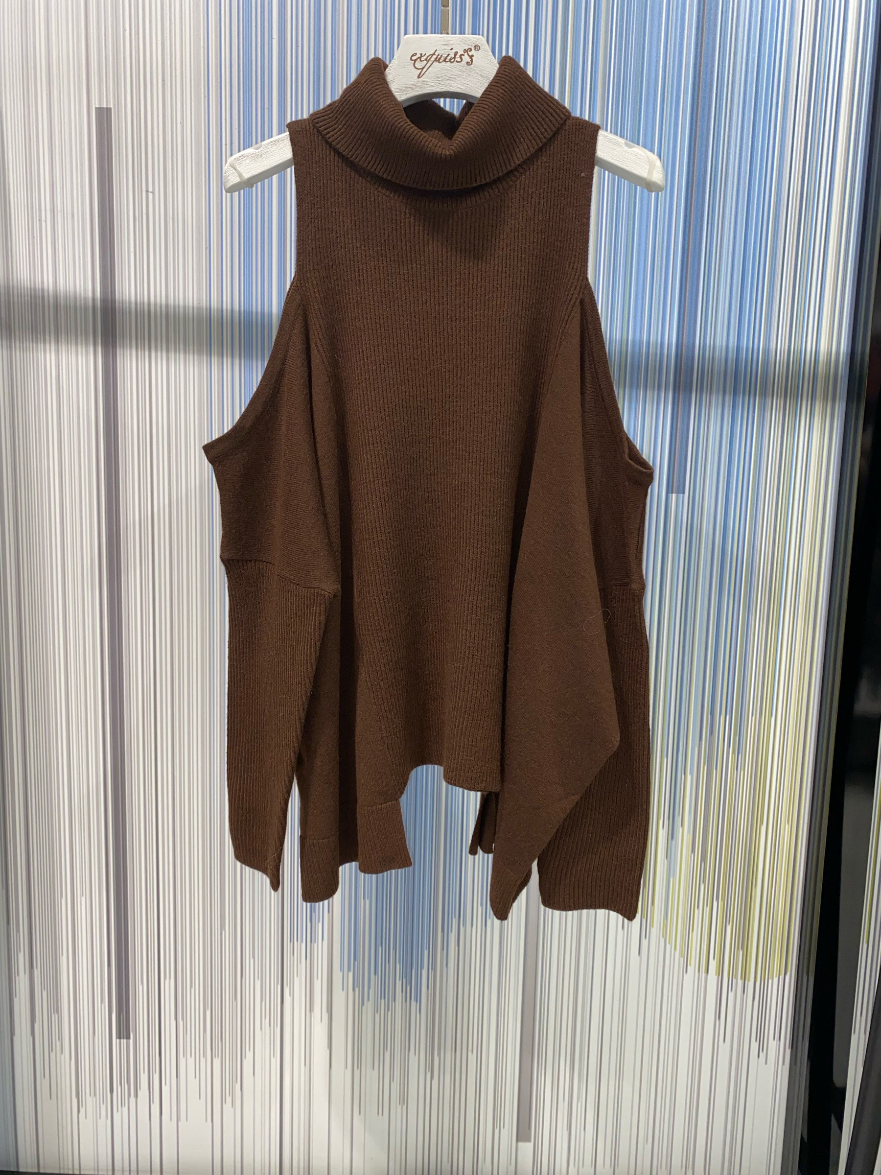 Mayorista Exquiss's - Jersey de cuello alto con escote bajo