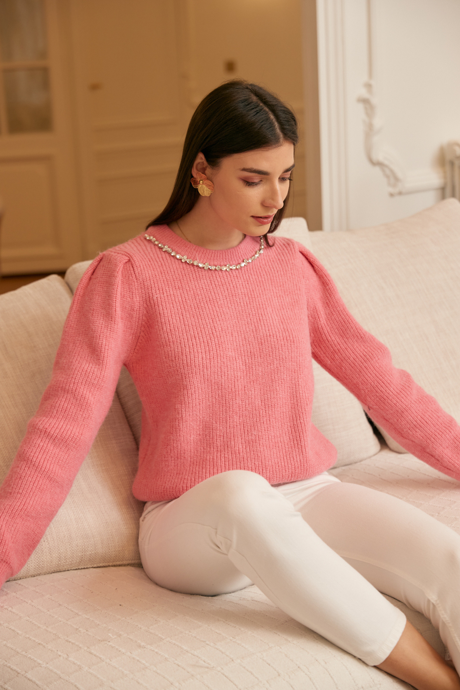 Mayorista Exquiss's - Jersey con cuello adornado