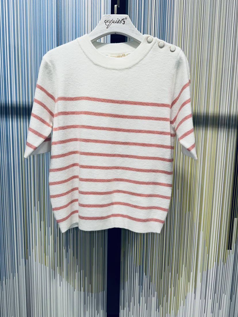 Wholesaler Exquiss's - Trendy striped t-shirt