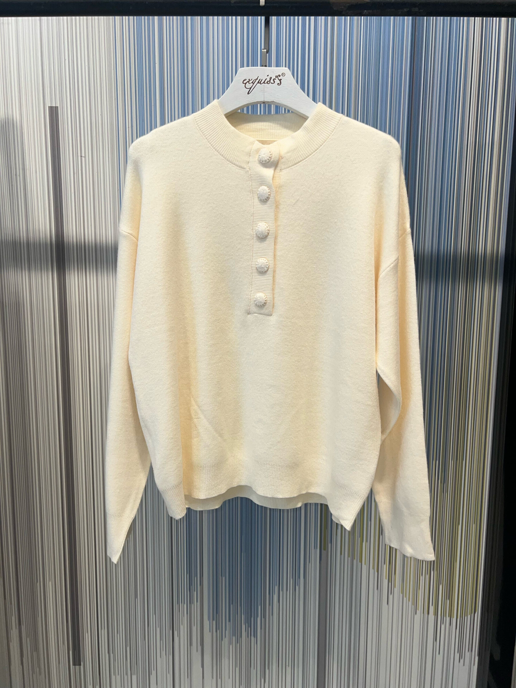 Wholesaler Exquiss's - Chic button sweater