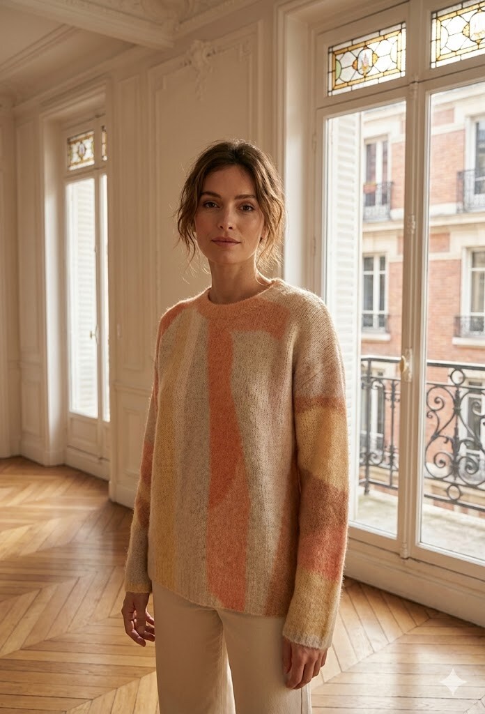 Wholesaler Exquiss's - Sweater with modern patterns