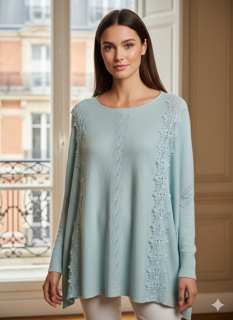 Wholesaler Exquiss's - Tunic with delicate embroidery