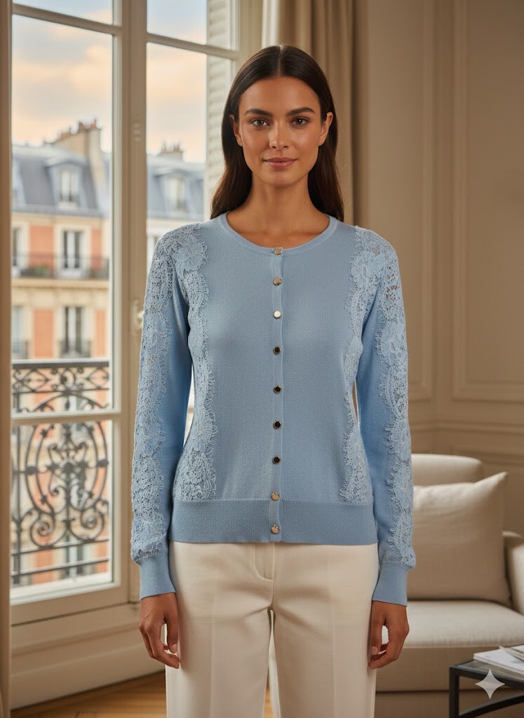 Wholesaler Exquiss's - Chic button-up cardigan