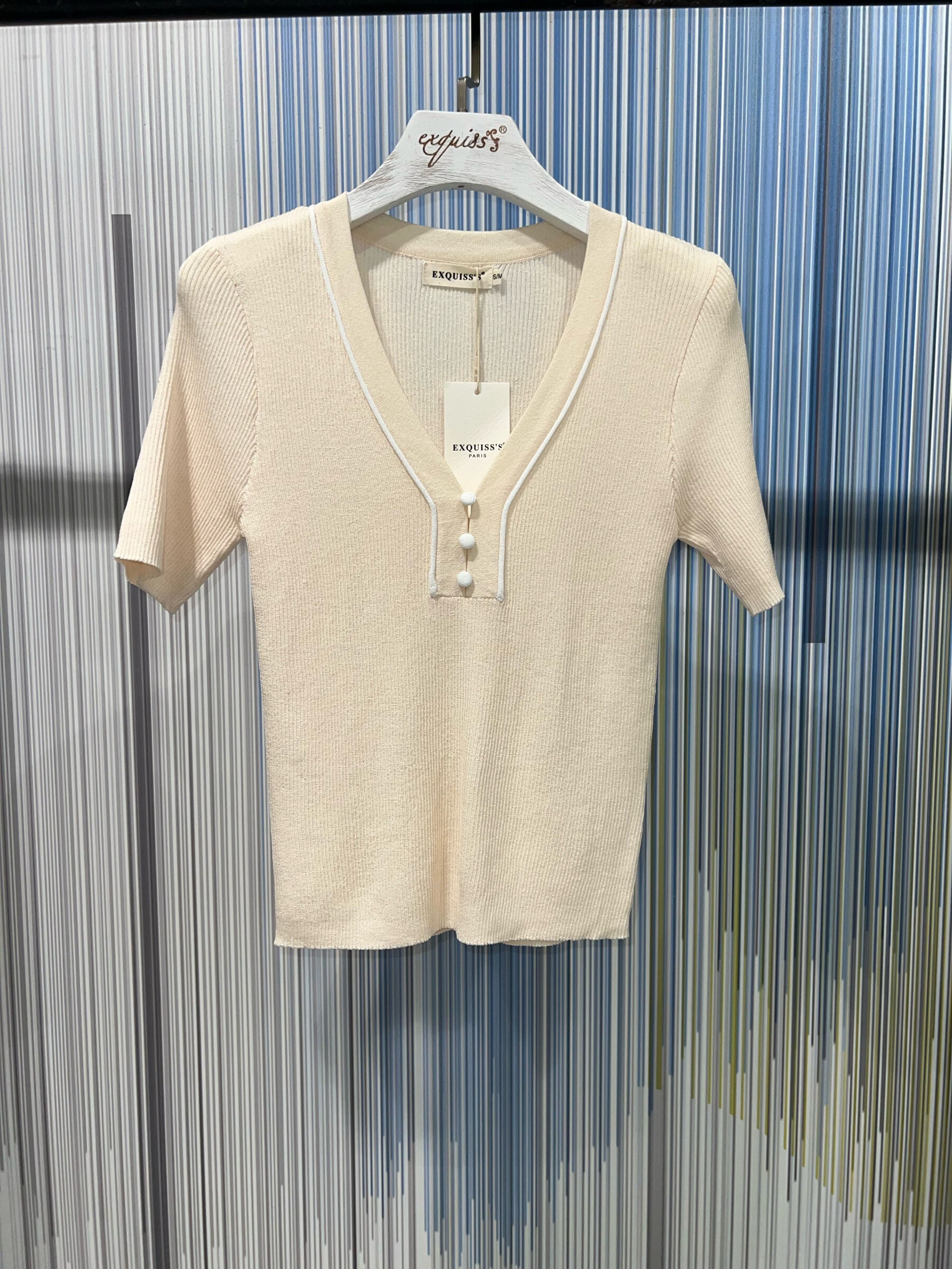 Wholesaler Exquiss's - Spring sweater with elegant buttons - Exququen's