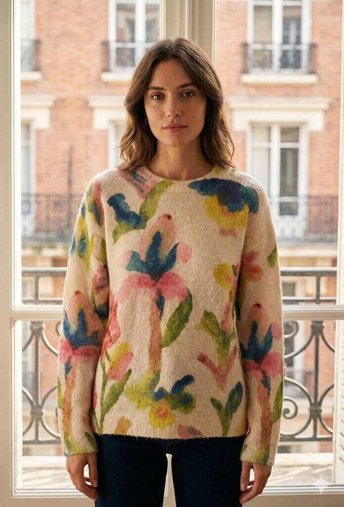 Mayorista Exquiss's - Suéter Femenino con Estampado Floral