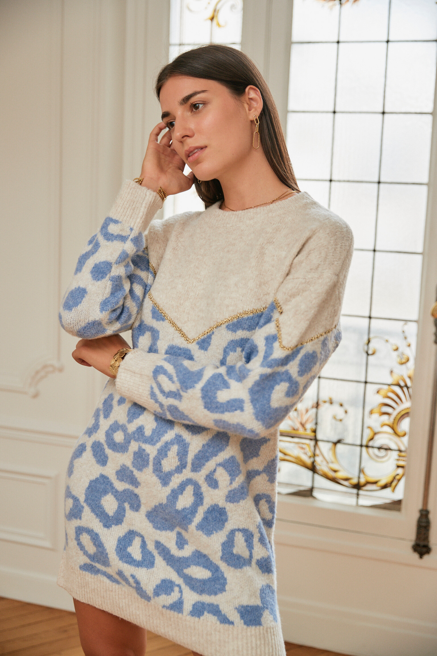 Grossiste Exquiss's - Robe à motifs chic