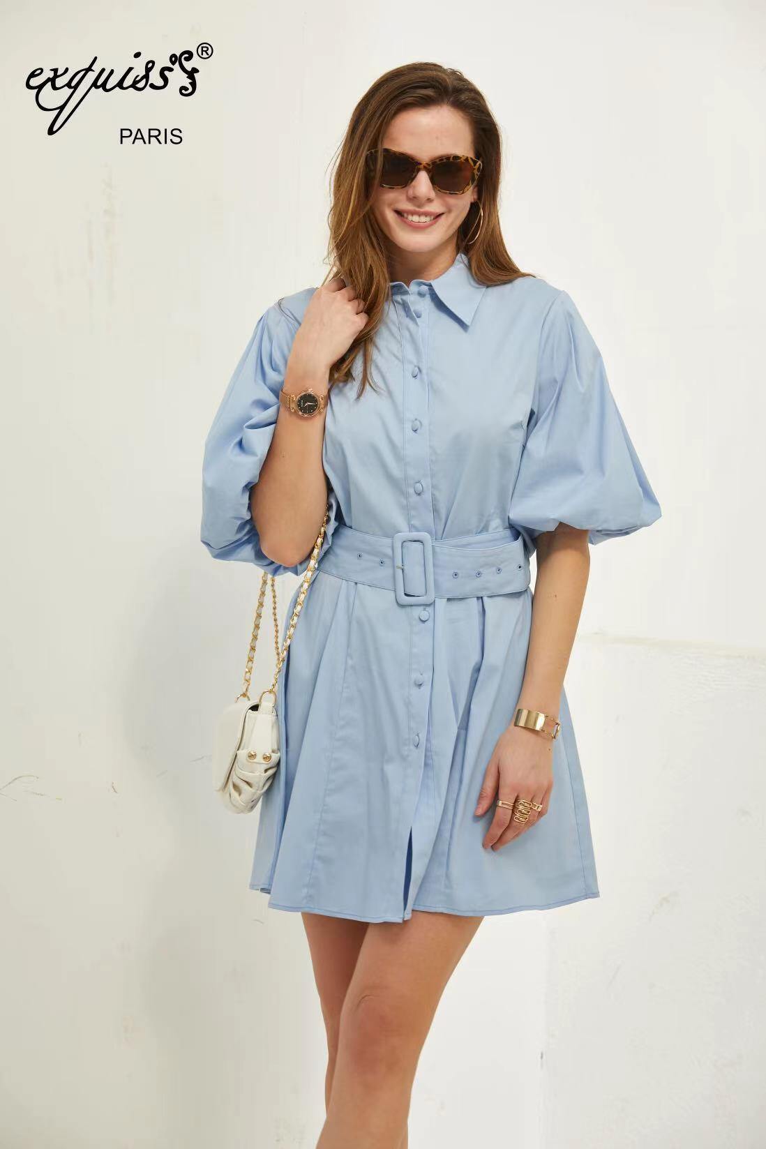 Wholesaler Exquiss's - Elegant shirt dress