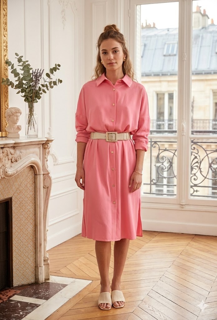 Wholesaler Exquiss's - Long shirt with detailed buttons