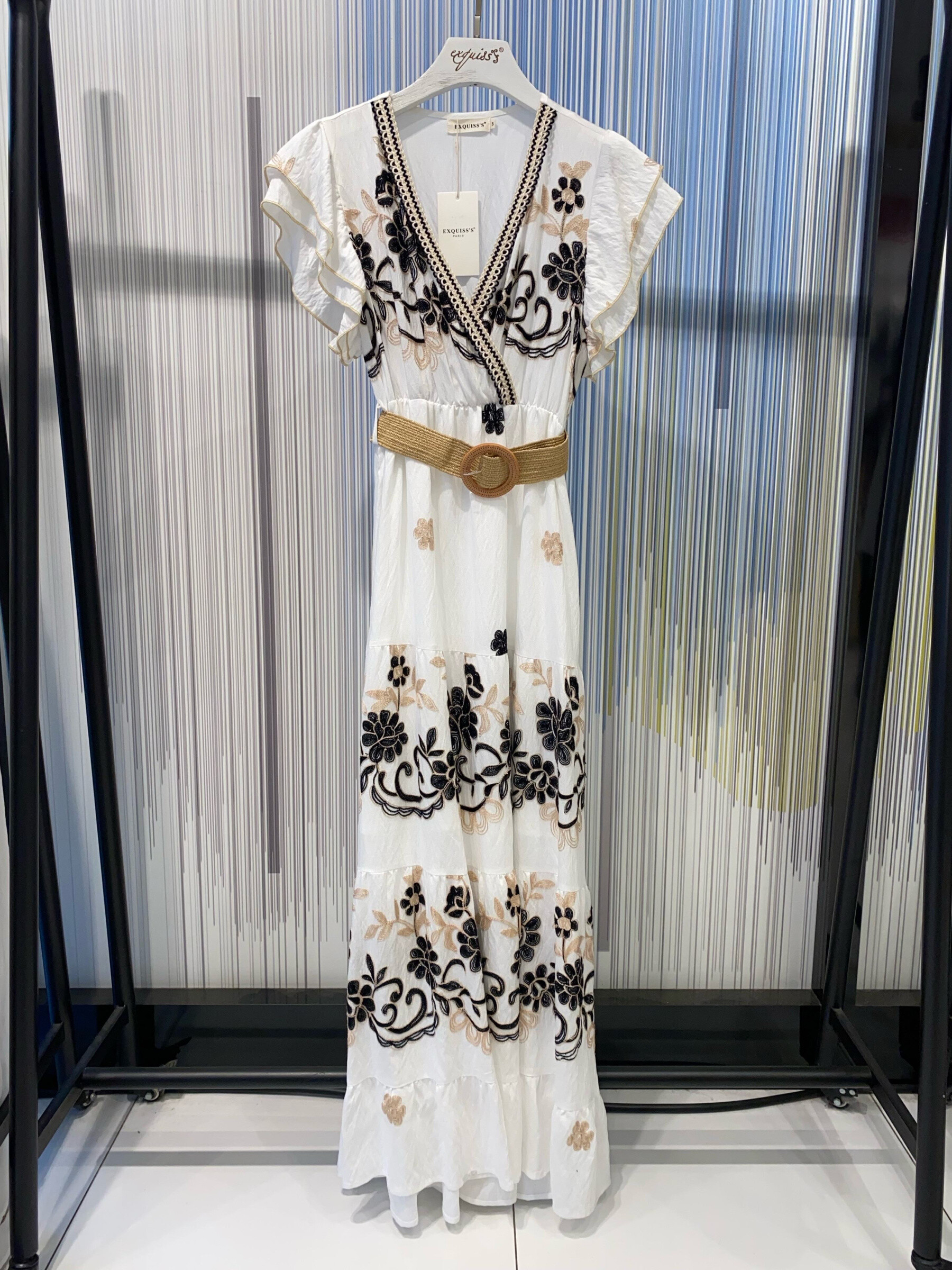 Wholesaler Exquiss's - Maximum floral embroidery dress