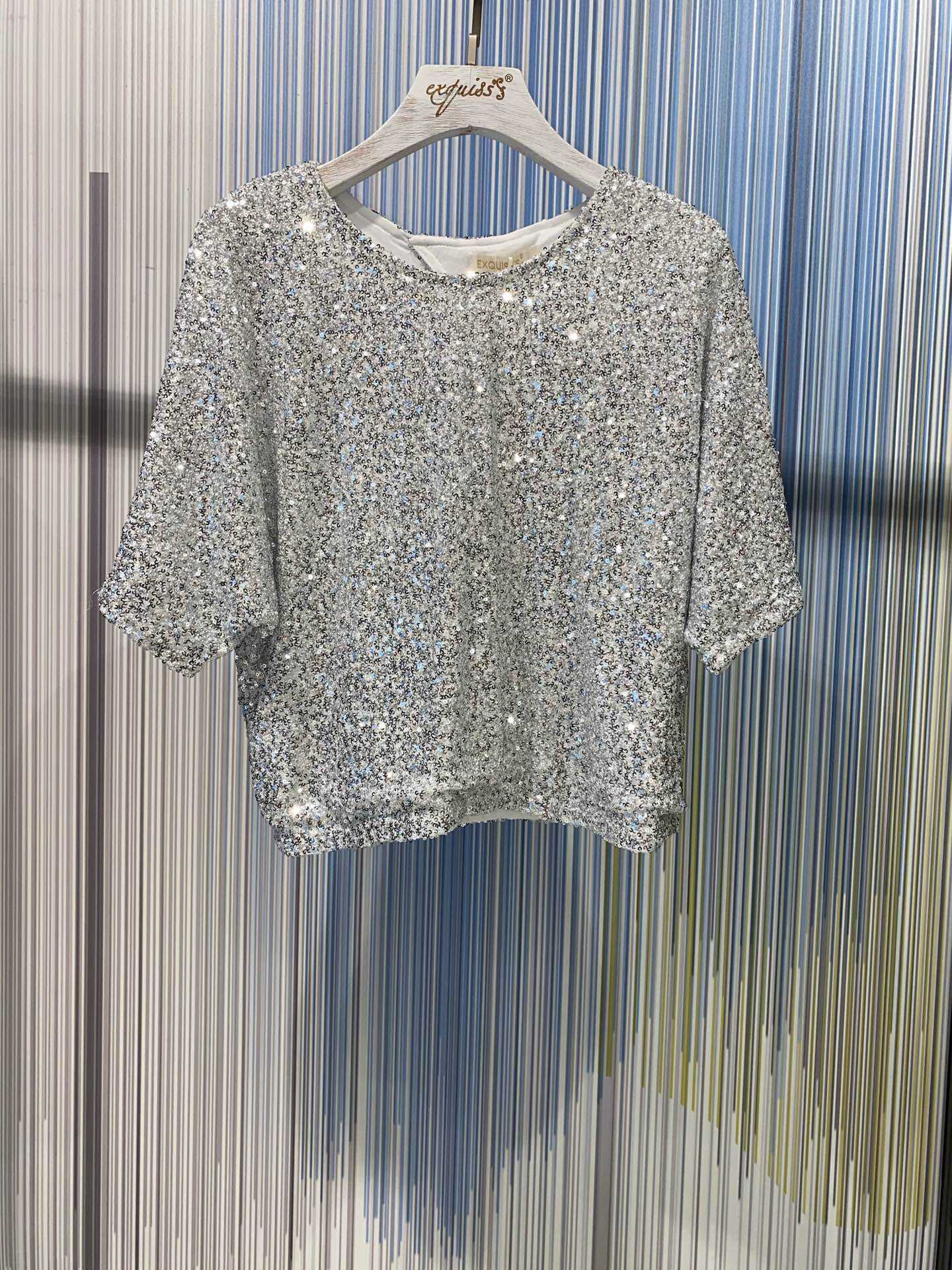 Grossista Exquiss's - Maglietta elegante con brillantini