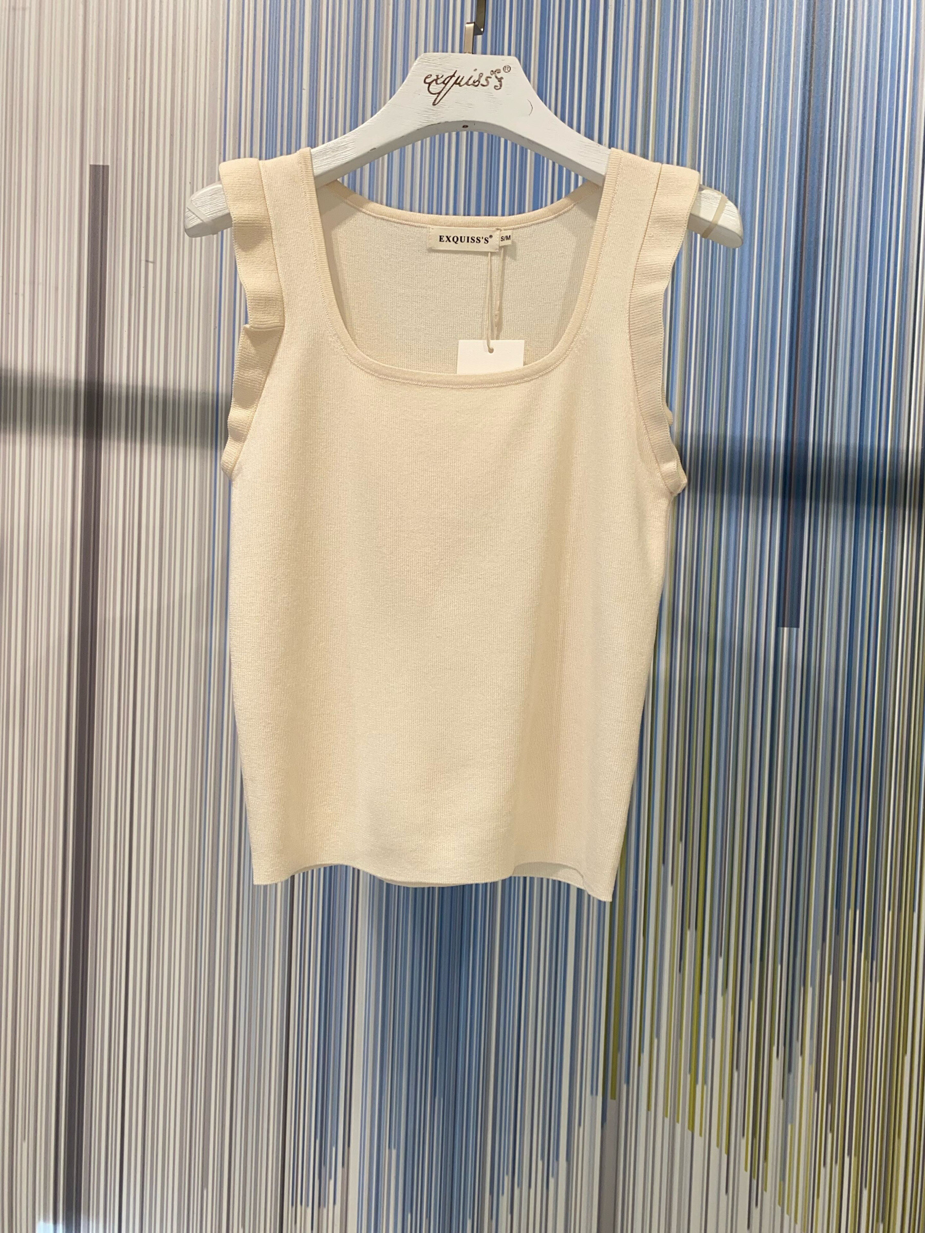 Wholesaler Exquiss's - Carré collar tank top and sleeves