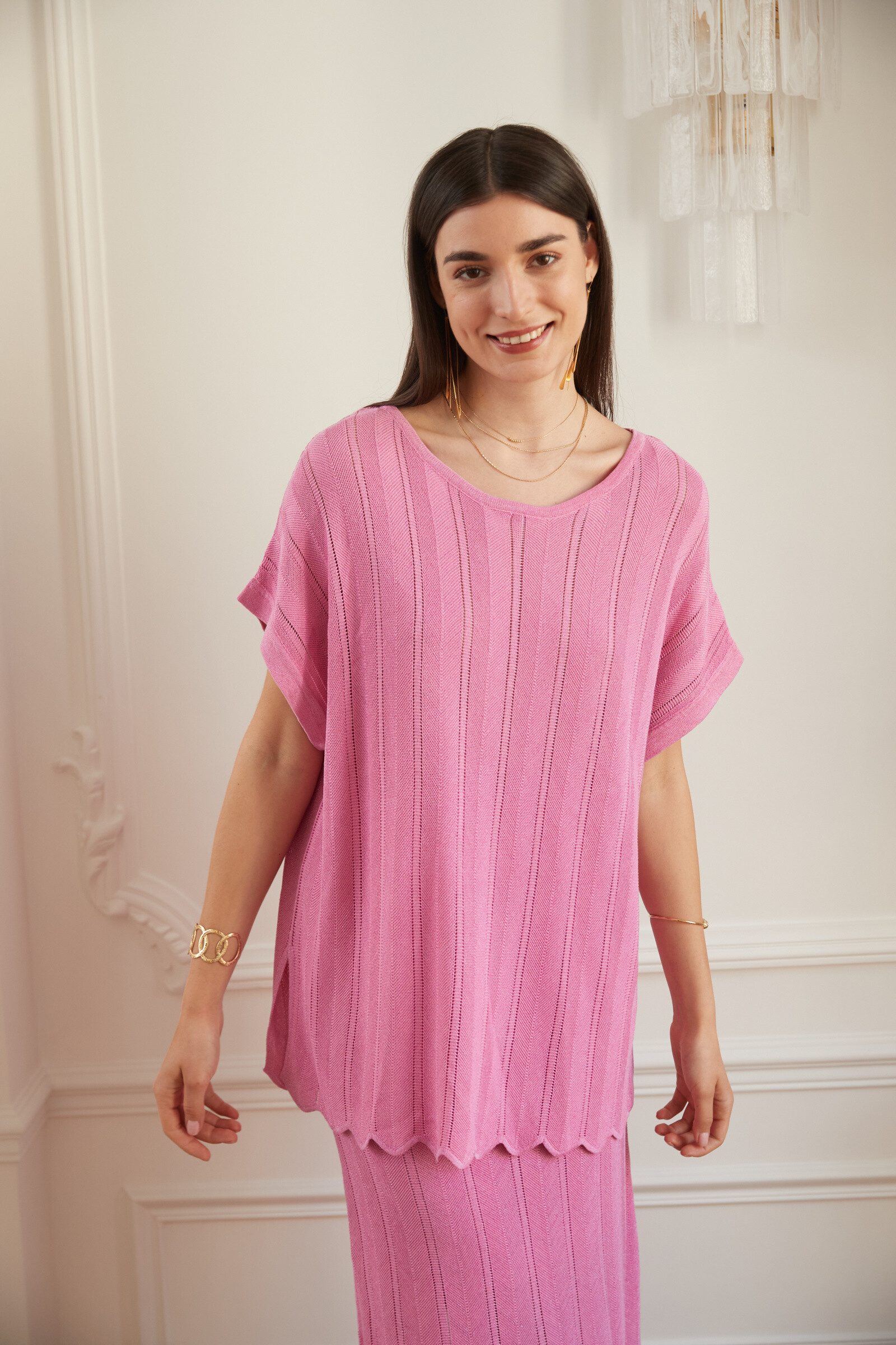 Wholesaler Exquiss's - Female ribbed t-shirt