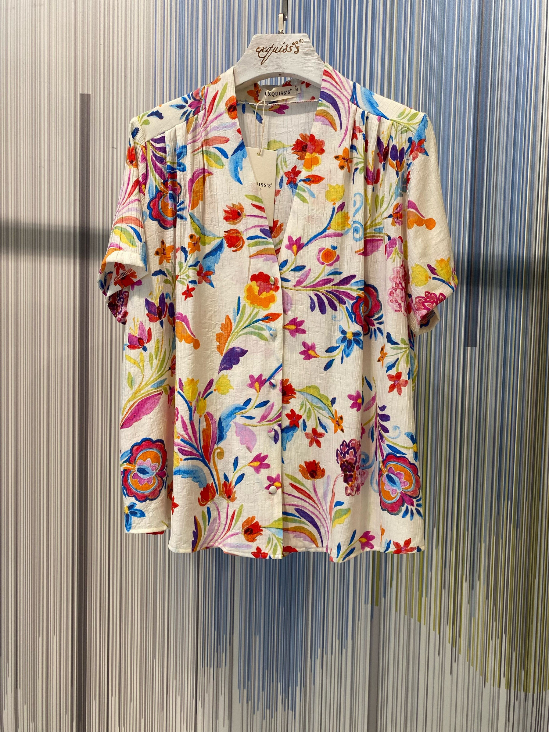 Wholesaler Exquiss's - Light floral pattern jacket