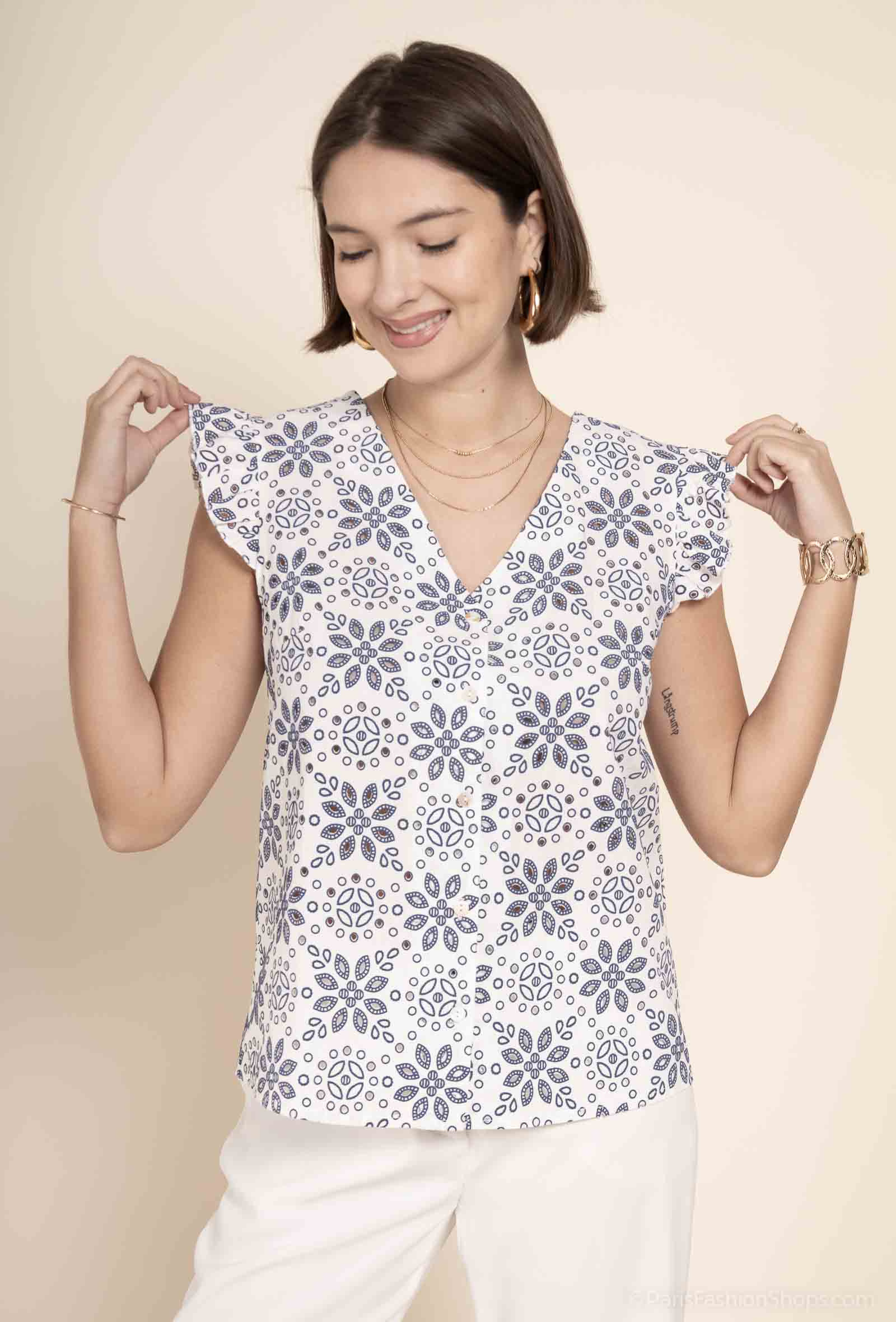 Grossiste Exquiss's - Blouse à manches courtes - Exquiss's