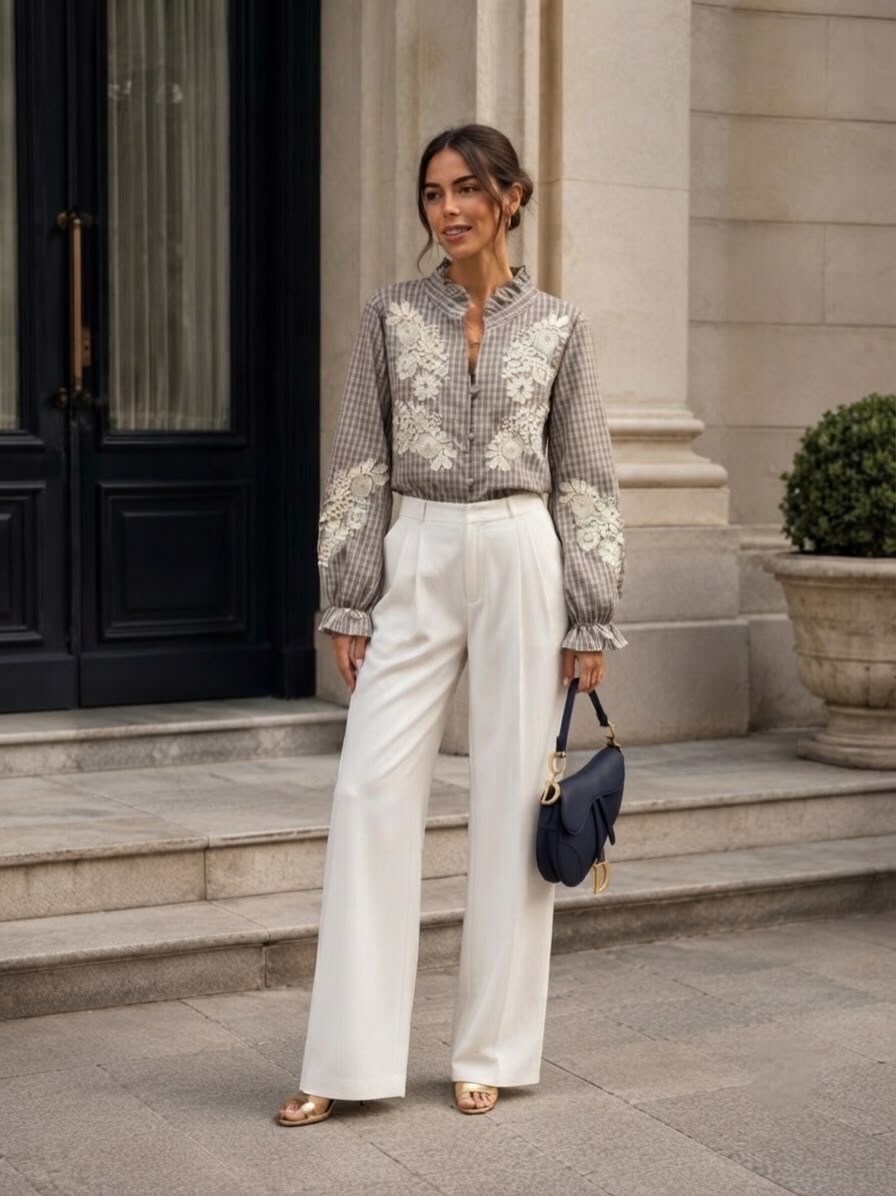Wholesaler Exquiss's - Floral Pattern Blouse