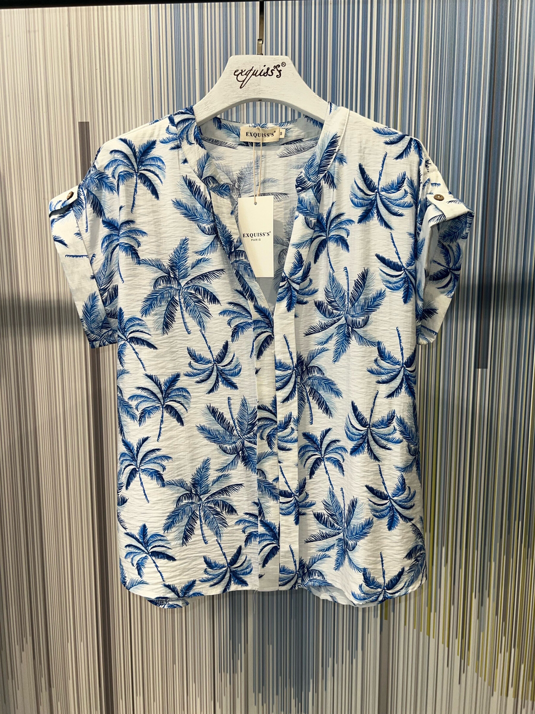 Wholesaler Exquiss's - Leaf patterned shirt