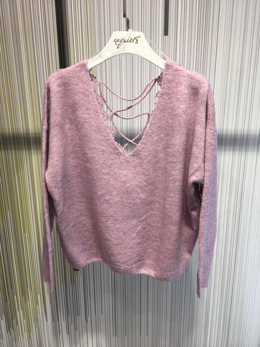 Wholesaler Exquiss's - Sweater with laced back