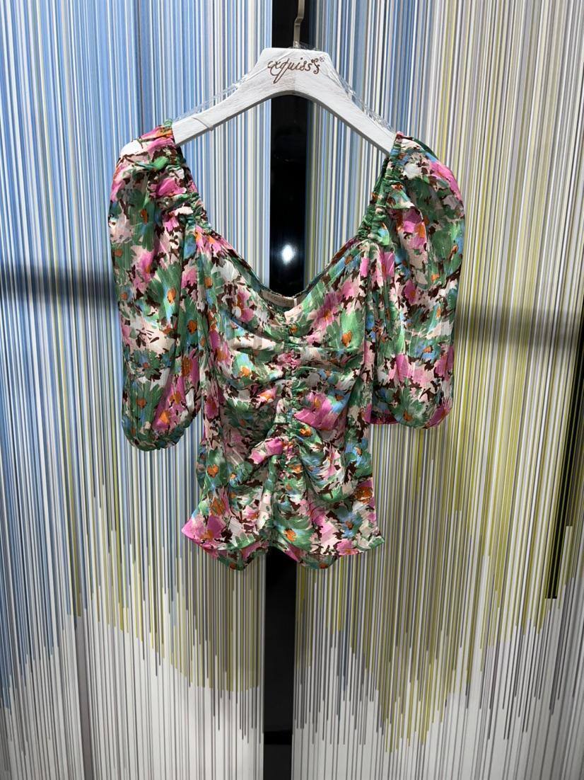 Wholesaler Exquiss's - Blouse with puff sleeves