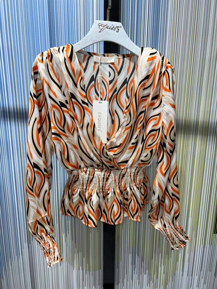 Wholesaler Exquiss's - Blouse with puff sleeves