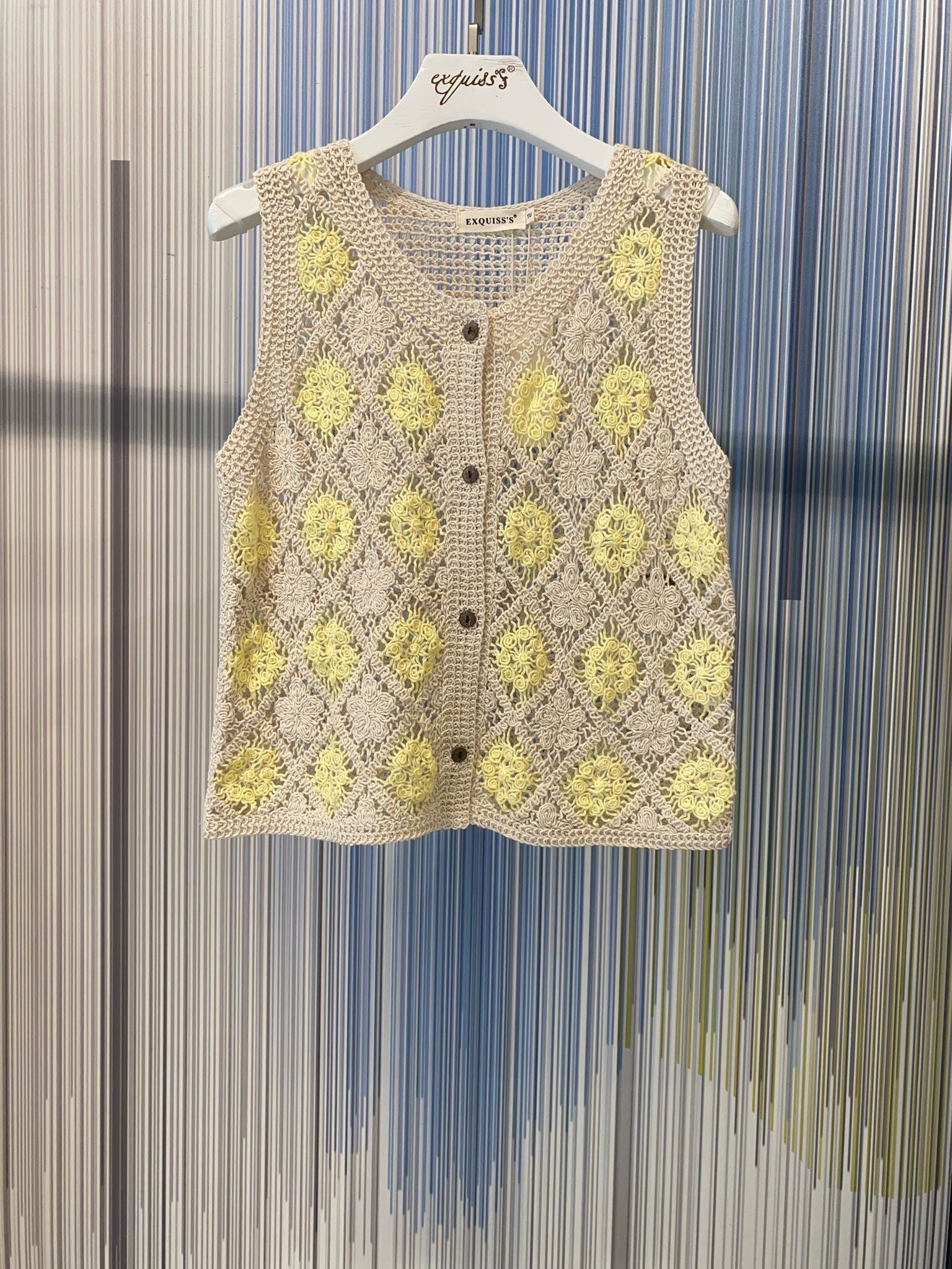 Wholesaler Exquiss's - Patterned crochet vest