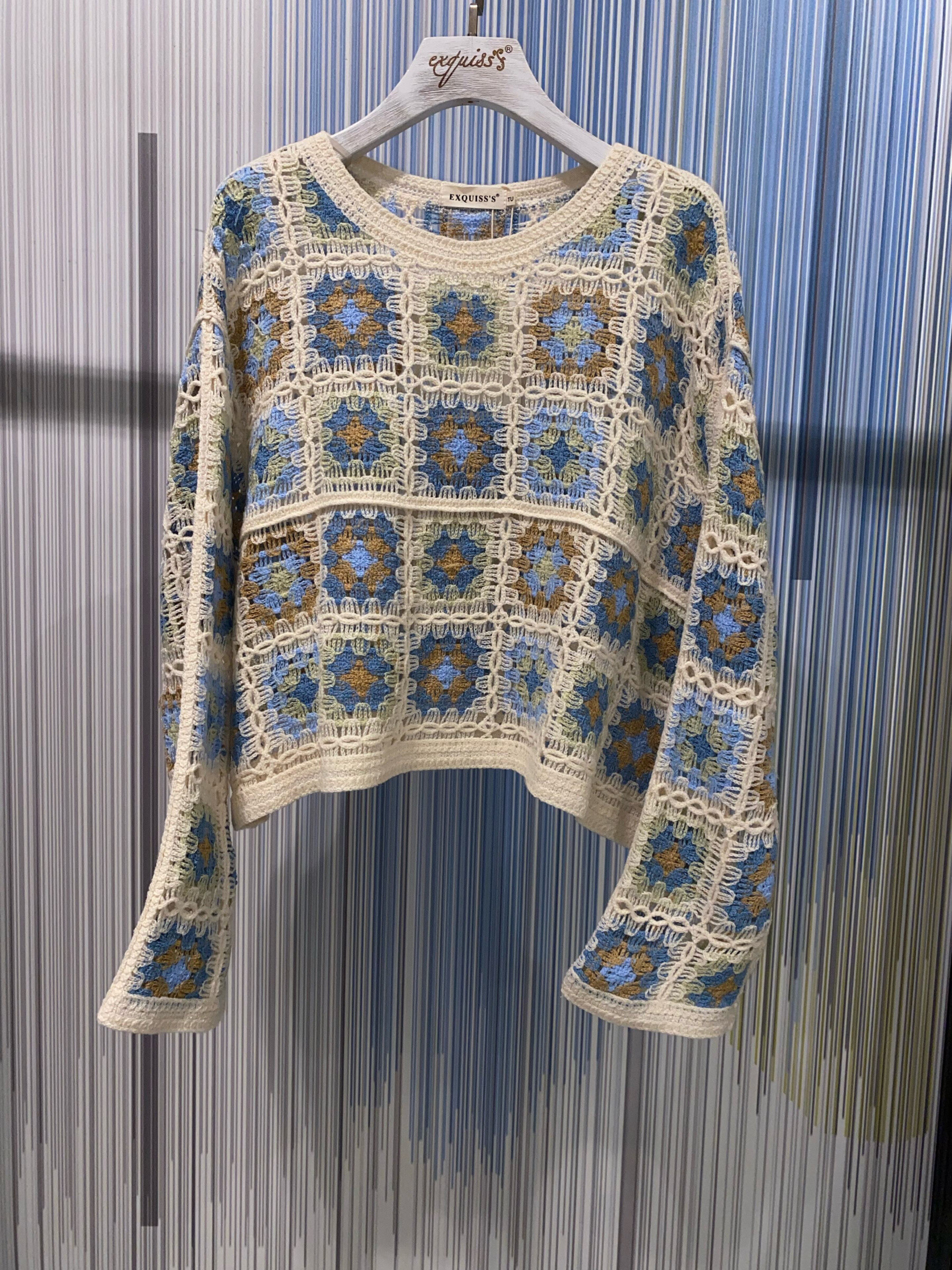 Grossista Exquiss's - Maglione vintage all'uncinetto