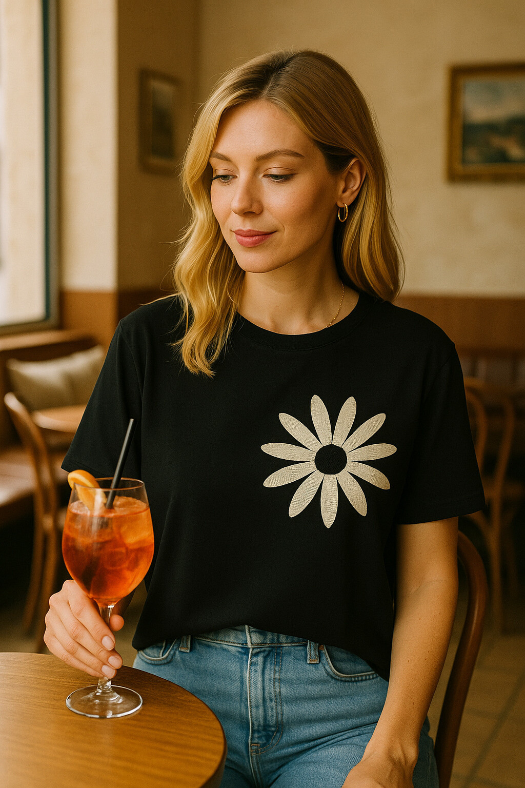 Wholesaler Exquiss's - Short-sleeved floral t-shirt