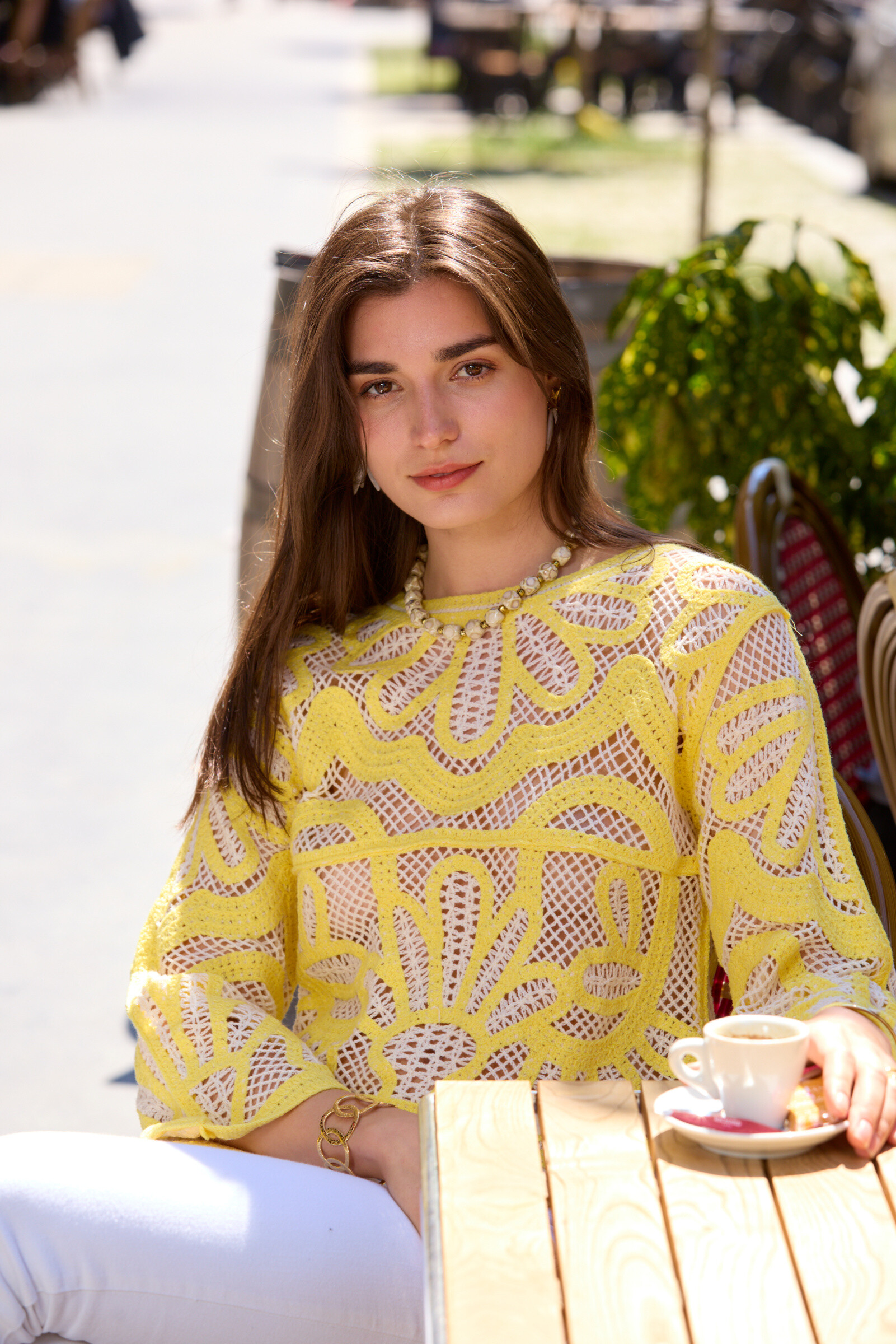 Wholesaler Exquiss's - Patterned crochet sweater