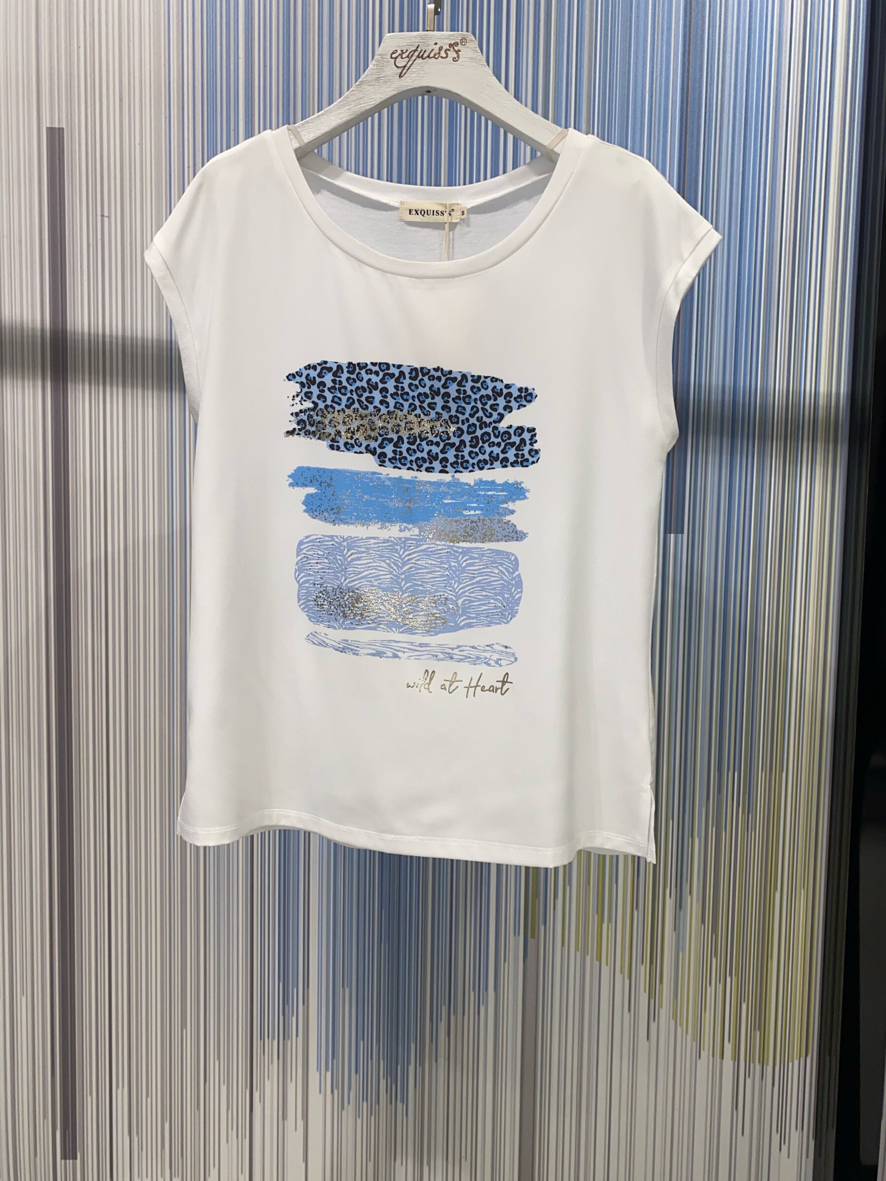 Grossiste Exquiss's - T-shirt imprimé à manches courtes