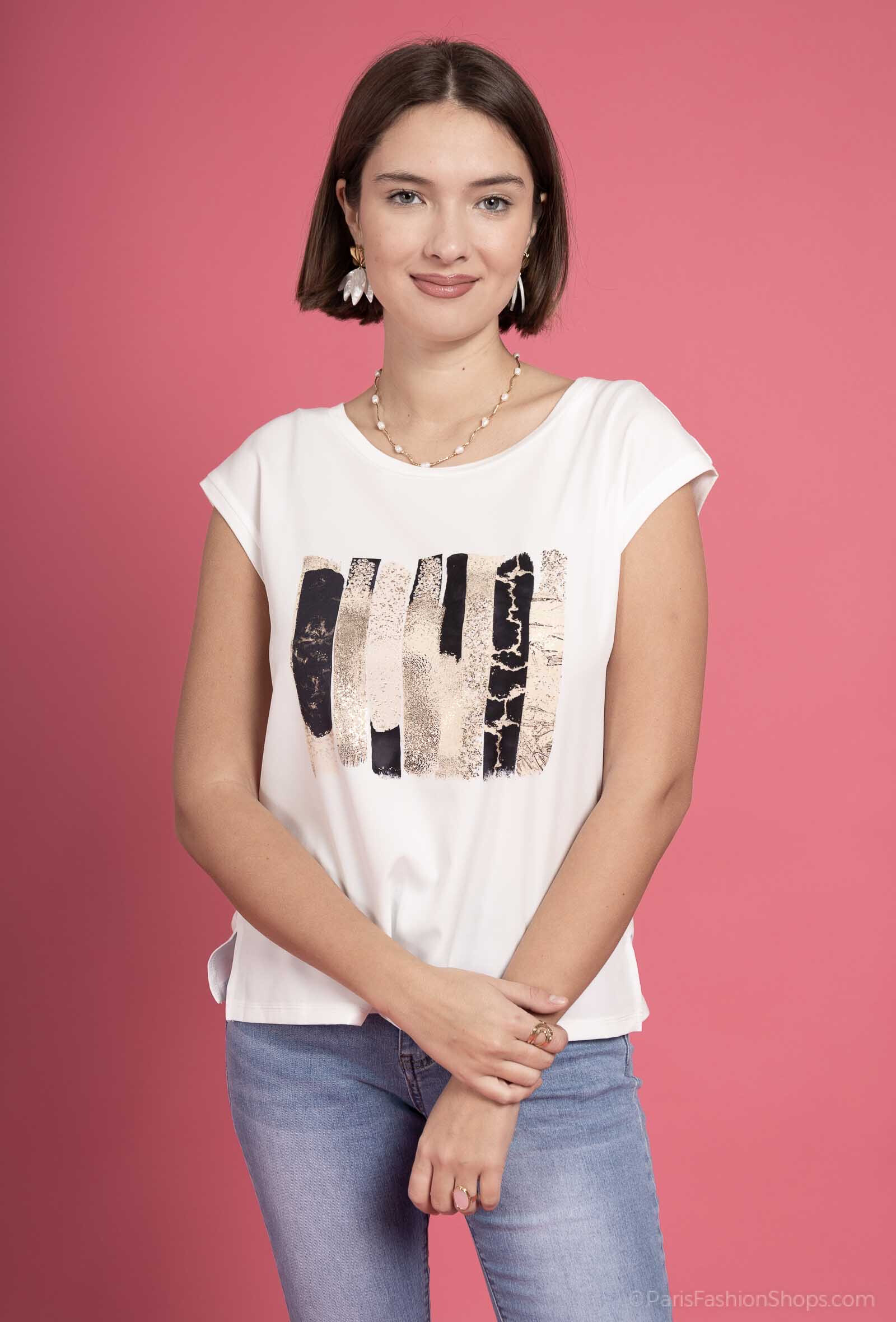Wholesaler Exquiss's - Trendy graphic print t-shirt