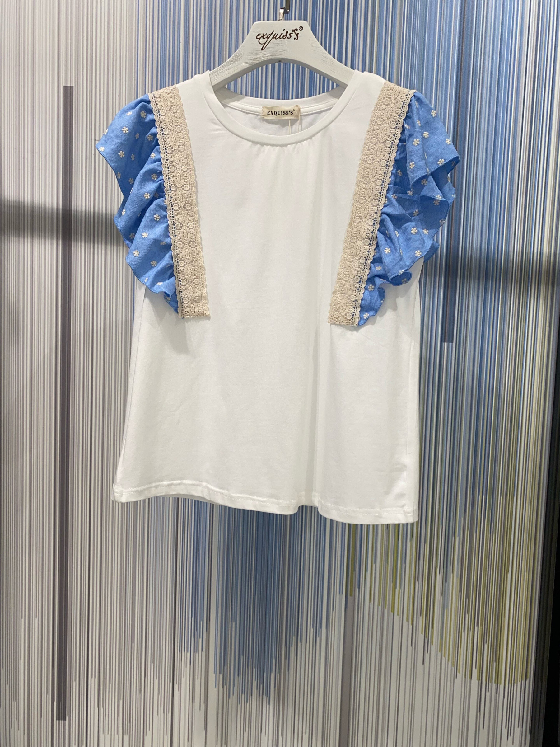 Grossiste Exquiss's - T-shirt avec manches à volants
