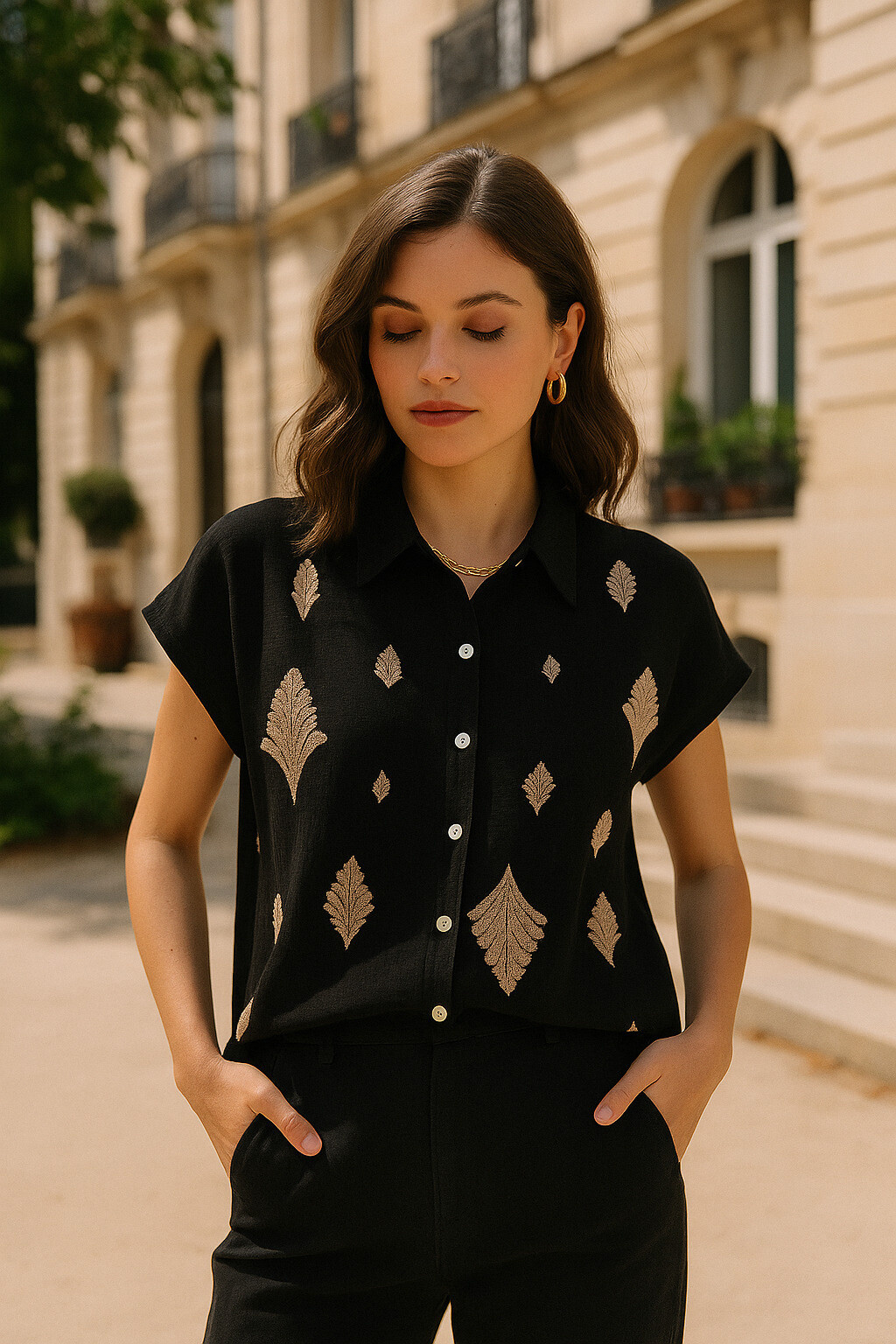 Wholesaler Exquiss's - Patterned blouse
