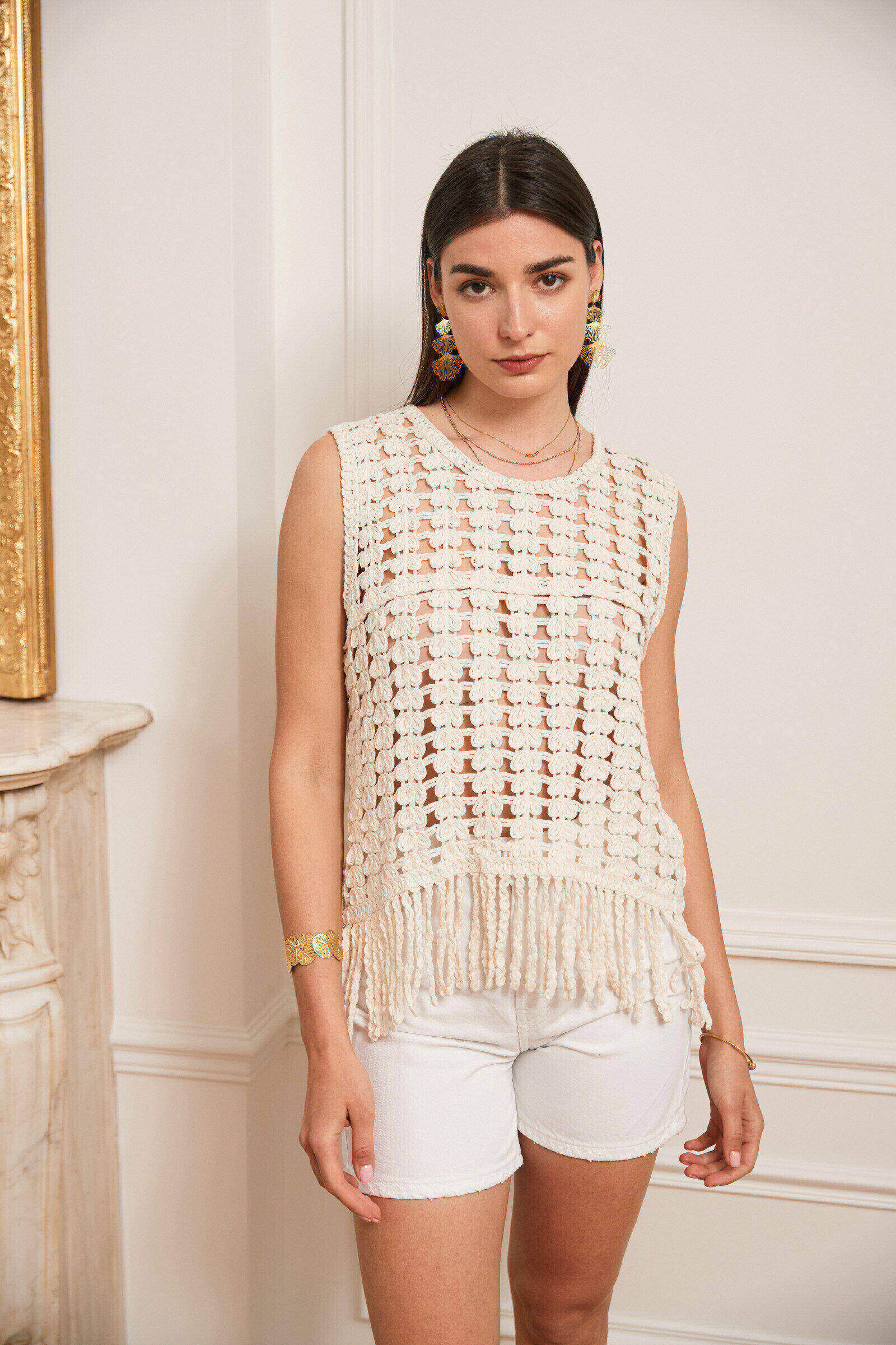 Mayorista Exquiss's - Top de crochet elegante
